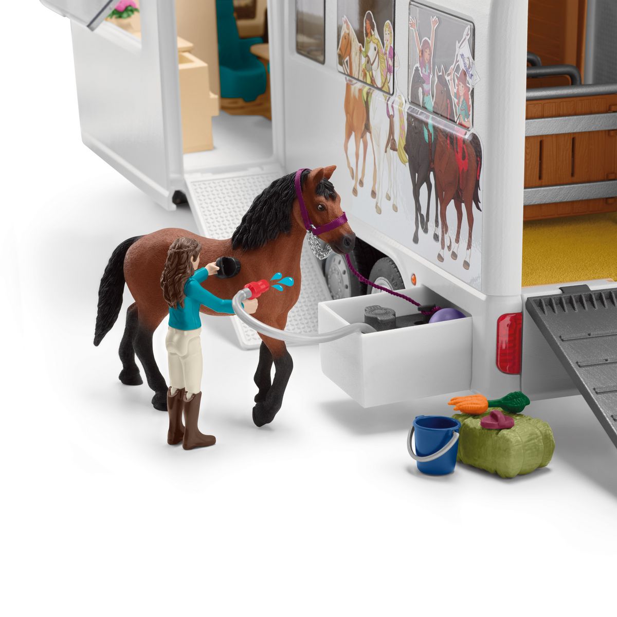 SCHLEICH Camping Car Equestre Horse Club