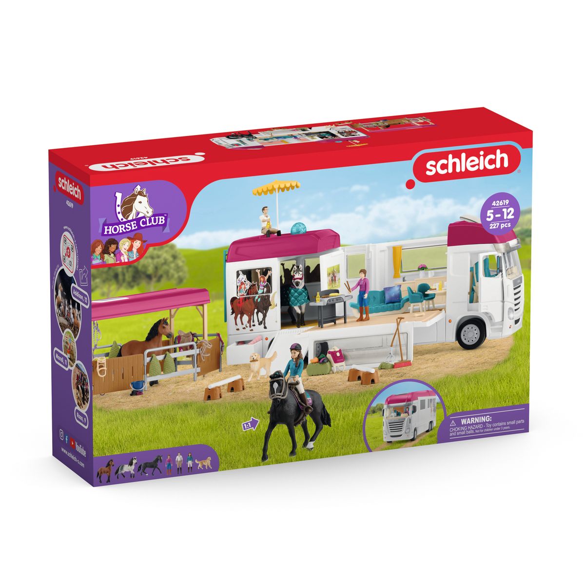 SCHLEICH Camping Car Equestre Horse Club