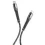 CELLULAR Câble USB C/Lightning 1m - Noir