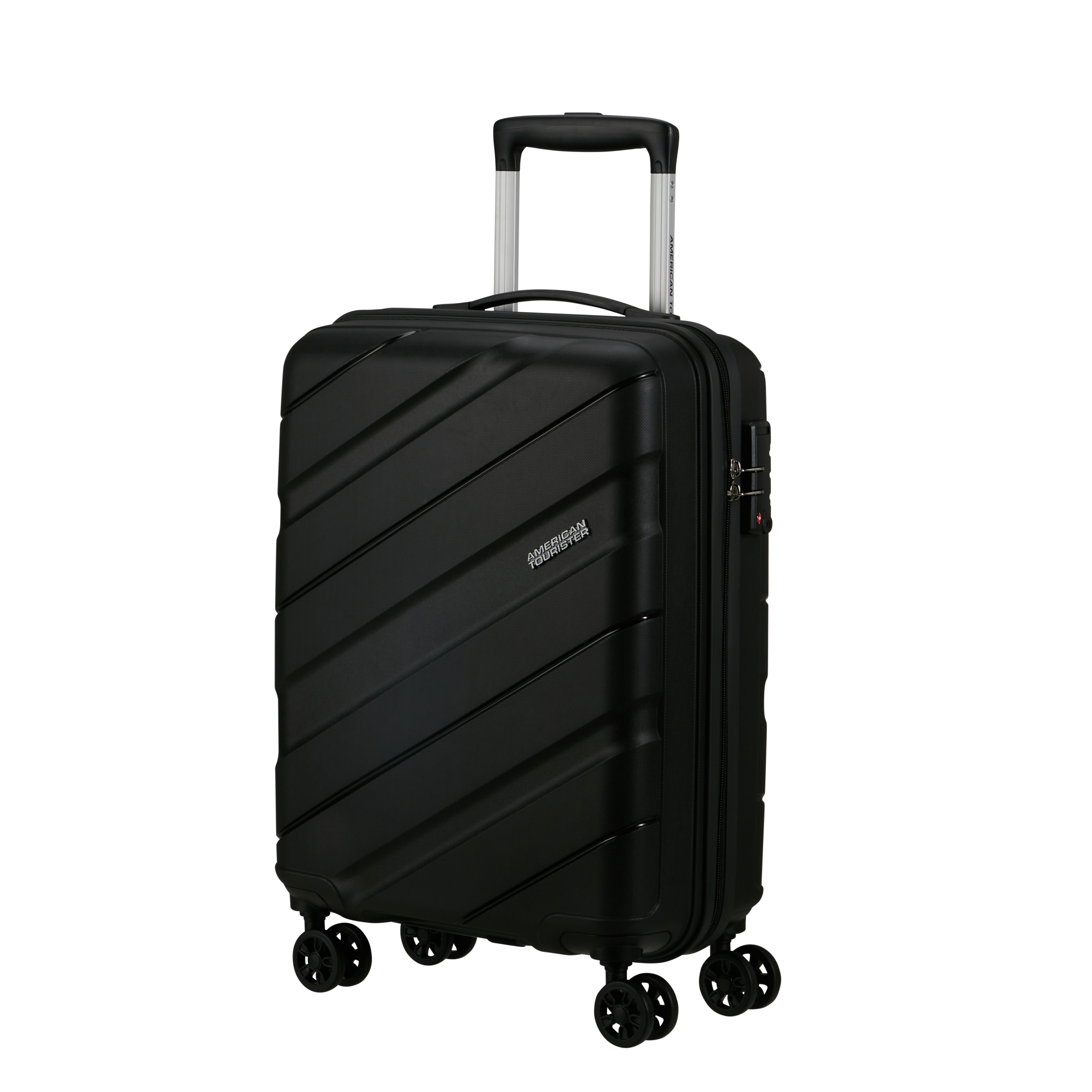 Voir la diapositive 2 : AMERICAN TOURISTER Valise cabine rigide 55 cm 8 roues JET DRIVE - noir