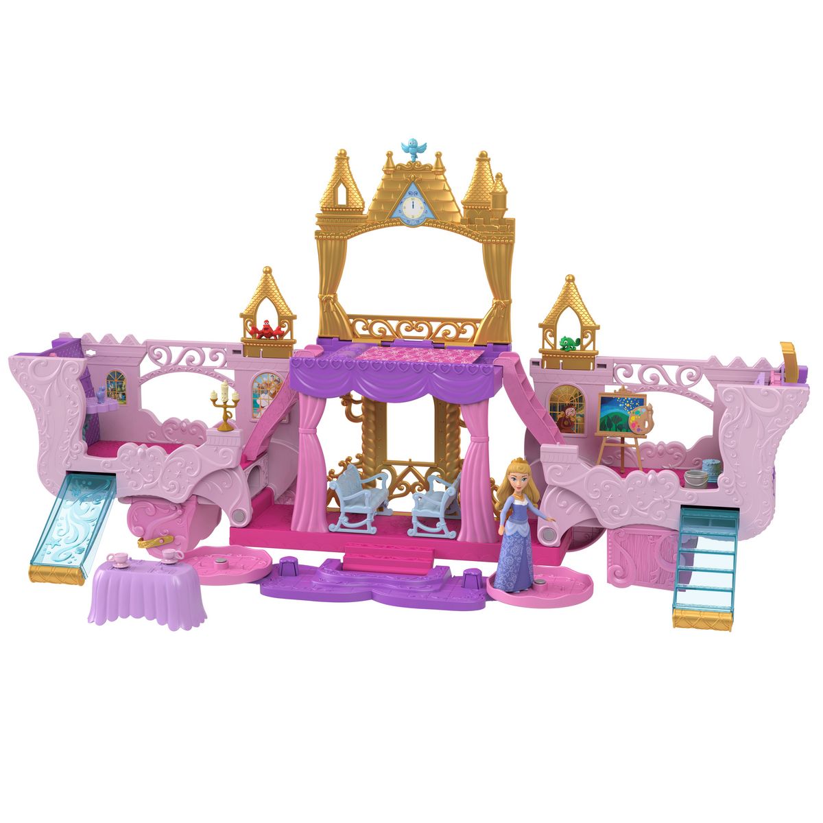 MATTEL Château en Carrosse 2en 1 Disney Princess