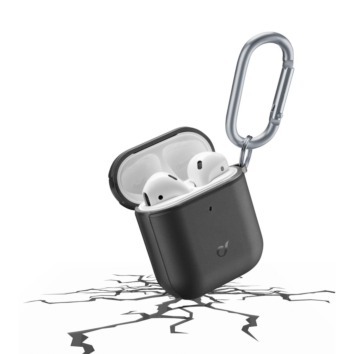 CELLULAR Étui pour Apple Airpods génération 1 et 2 - Noir