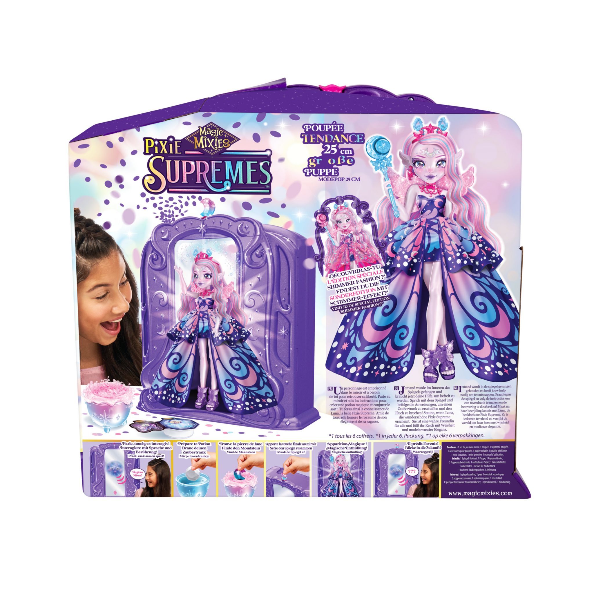 Voir la diapositive 2 : MOOSE Poupée Magic Mixies et son miroir magique - Pixie Suprêmes