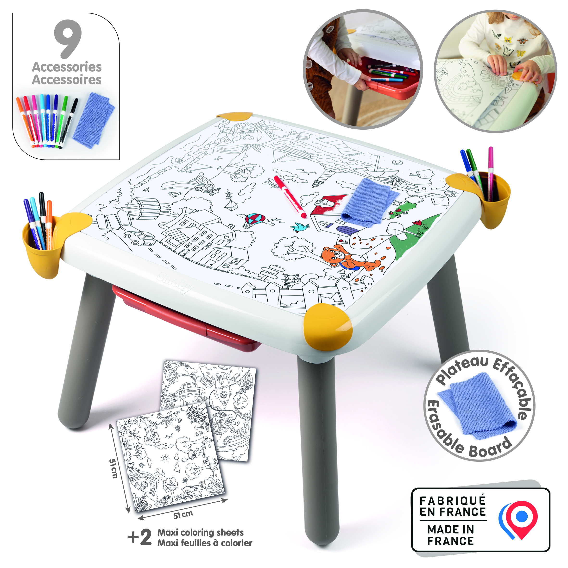 Voir la diapositive 2 : SMOBY Table à dessin créative