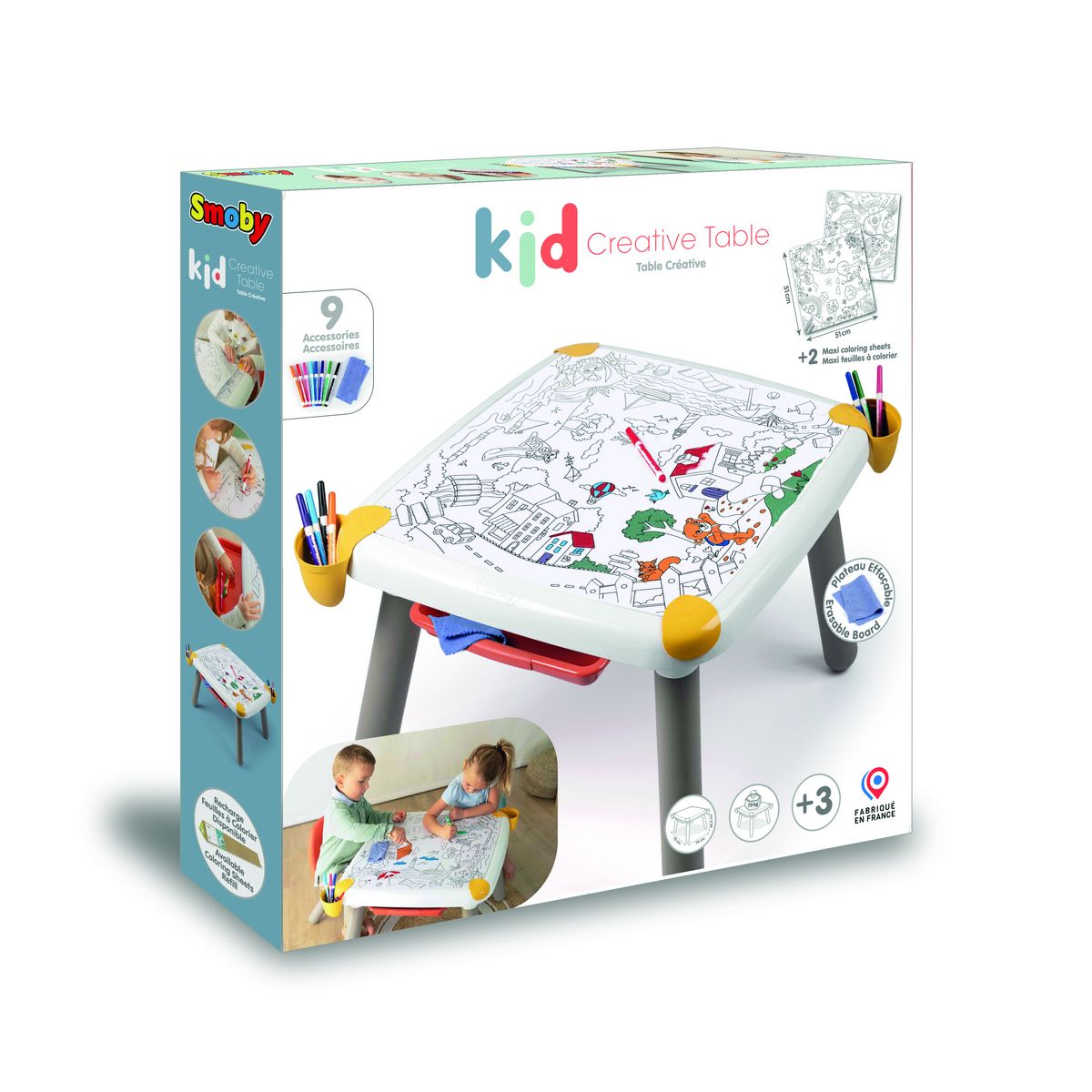 SMOBY Table à dessin créative