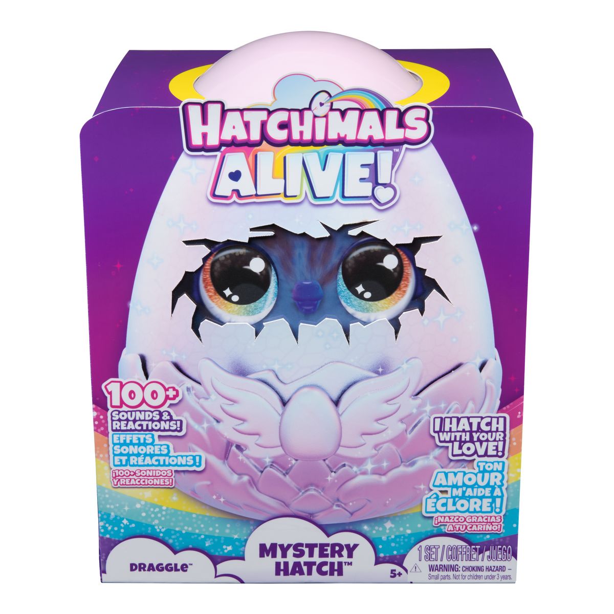 SPIN MASTER Peluche Hatchimals Alive Draggle