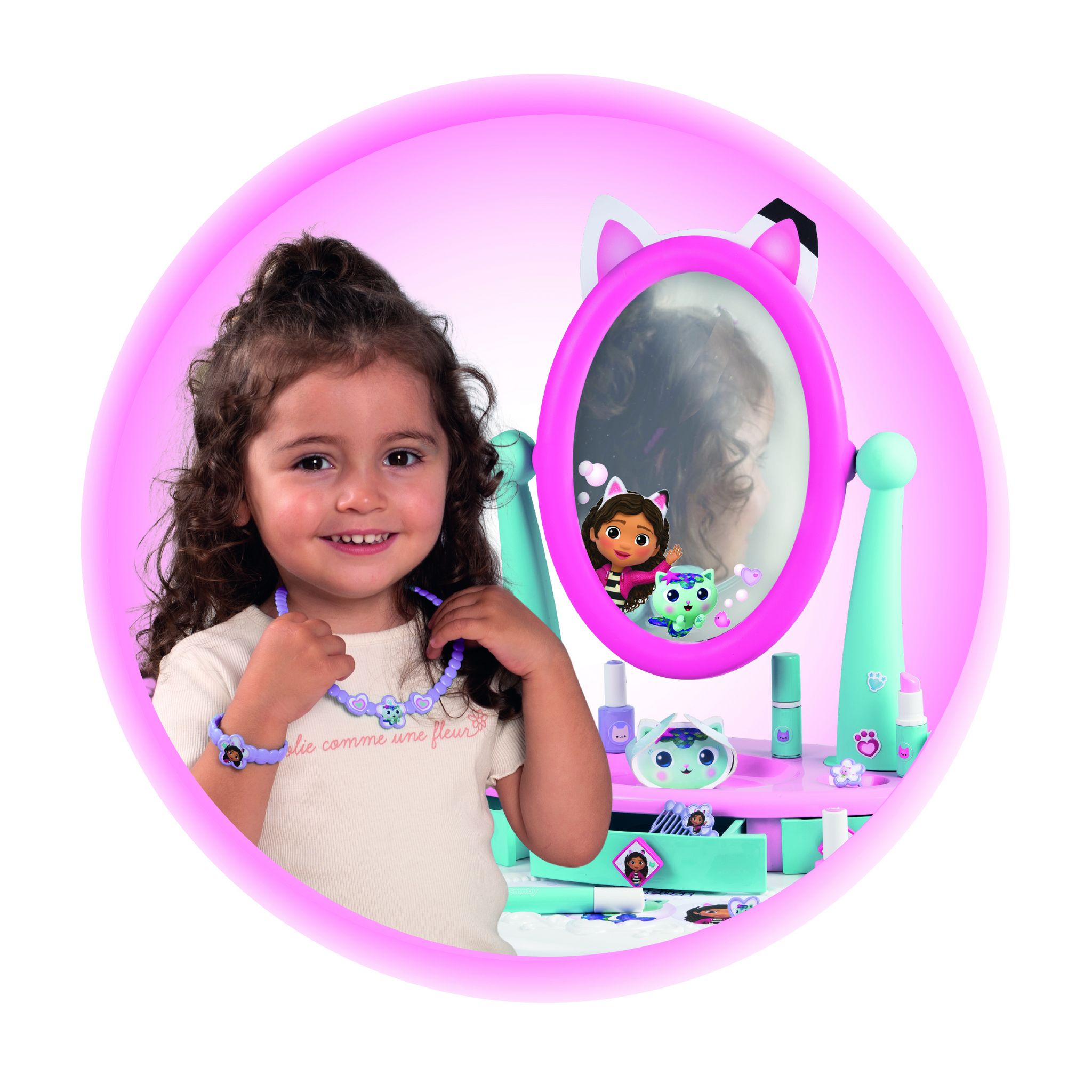 Voir la diapositive 4 : SMOBY Coiffeuse 2 en 1 Gabby et la Maison Magique