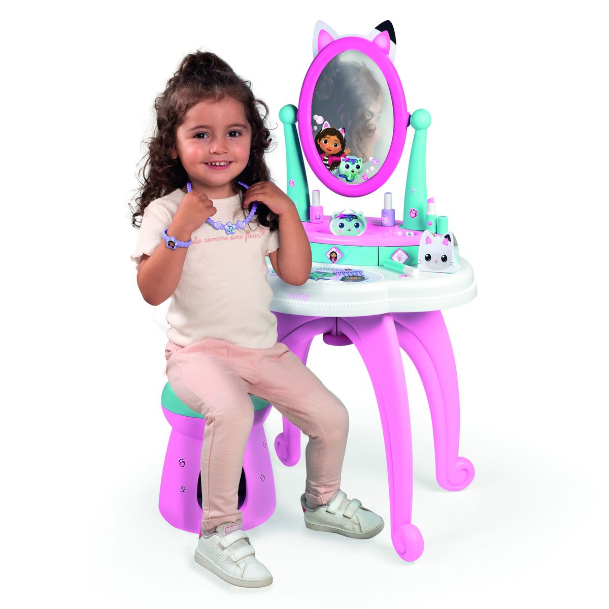 SMOBY Coiffeuse 2 en 1 Gabby et la Maison Magique
