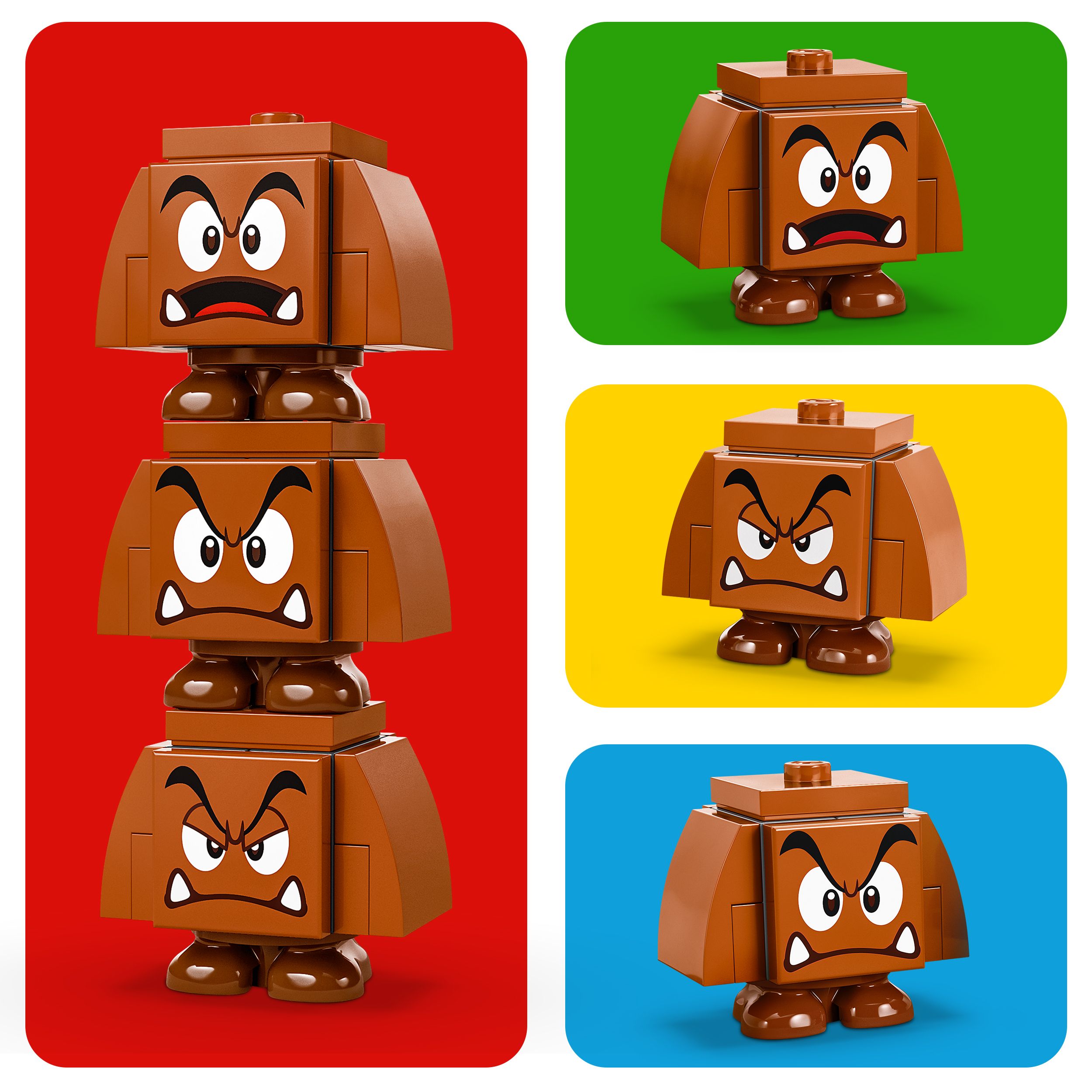 Voir la diapositive 6 : LEGO Super Mario 71433 - Terrain de Jeu des Goombas - Objet Collector Nintendo - Set d'Aventures - Jouet avec 3 Figurines à Construire
