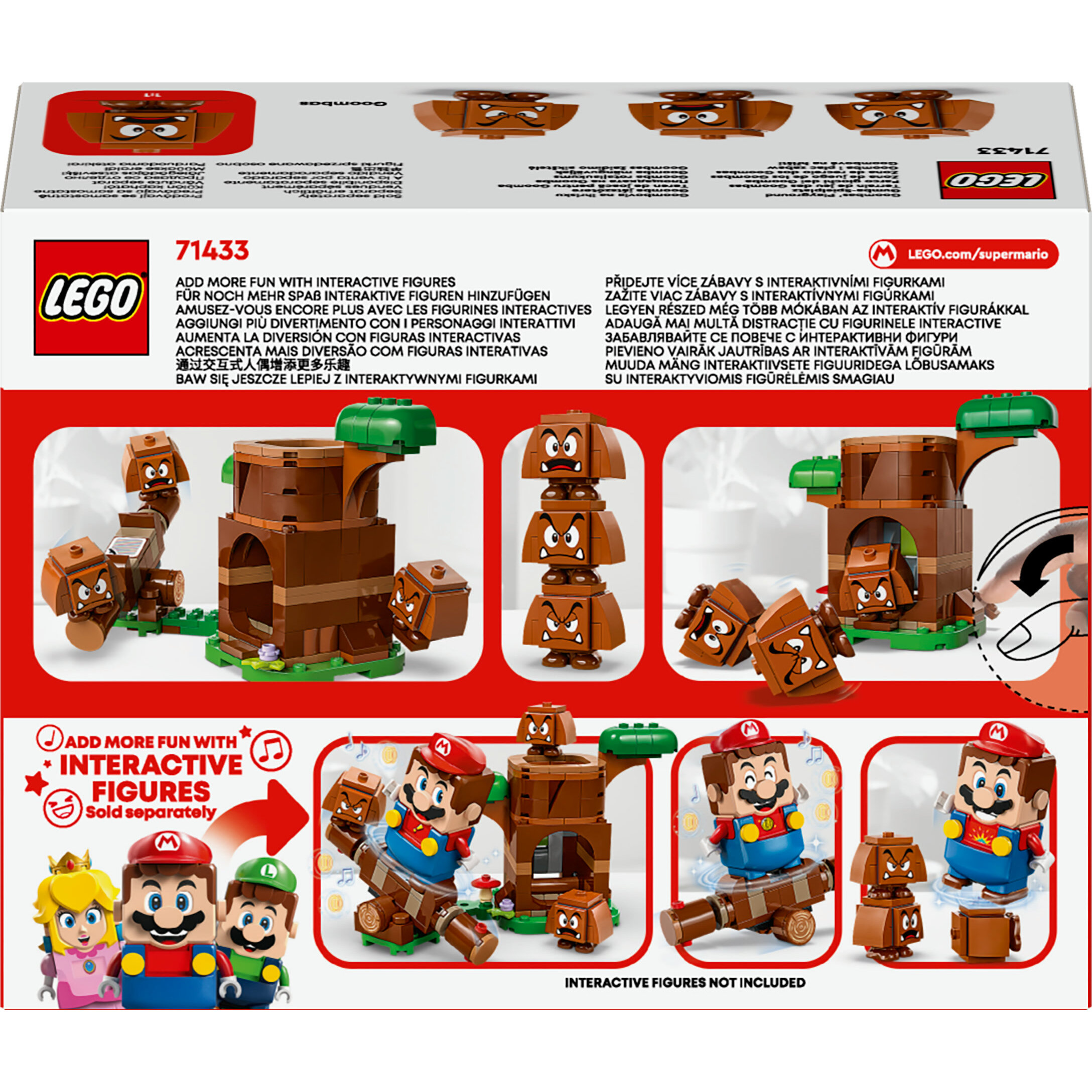 Voir la diapositive 8 : LEGO Super Mario 71433 - Terrain de Jeu des Goombas - Objet Collector Nintendo - Set d'Aventures - Jouet avec 3 Figurines à Construire