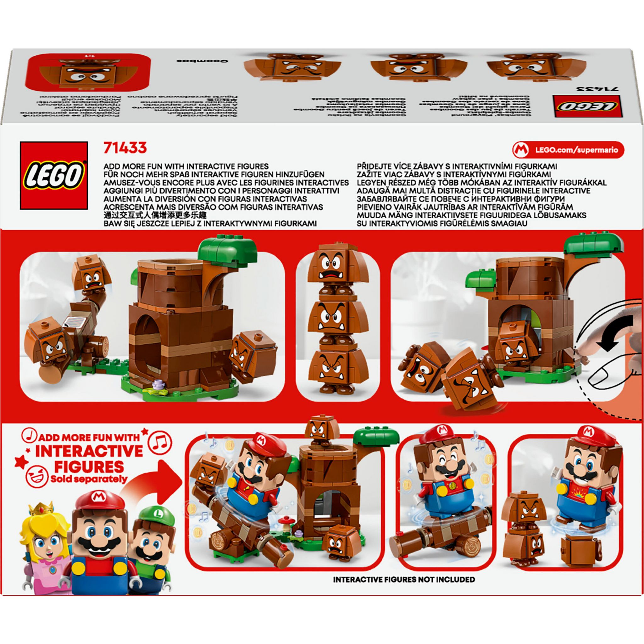 Voir la diapositive 8 : LEGO Super Mario 71433 - Terrain de Jeu des Goombas - Objet Collector Nintendo - Set d'Aventures - Jouet avec 3 Figurines à Construire
