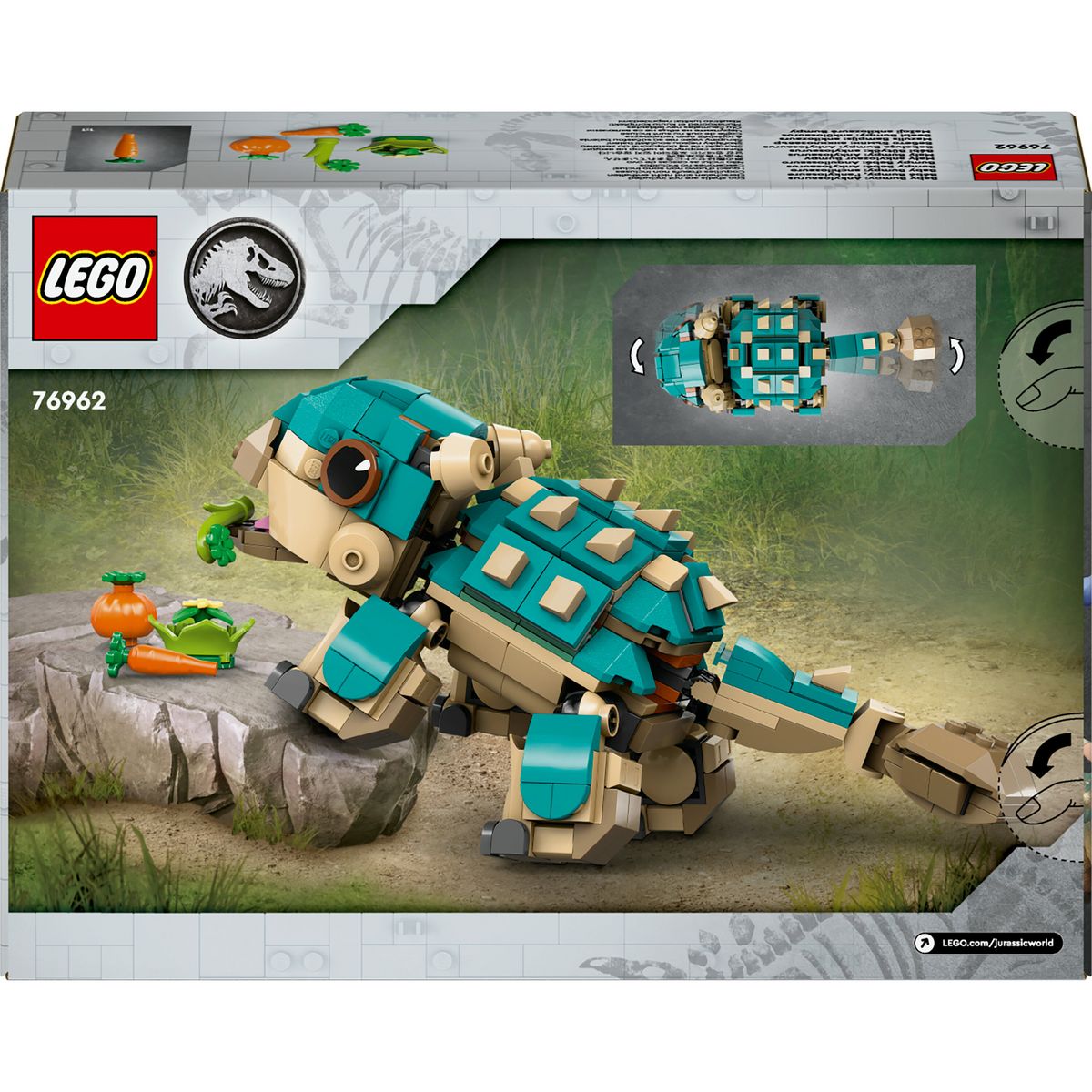LEGO Jurassic World 76962 - Bébé Bumpy, l'ankylosaure
