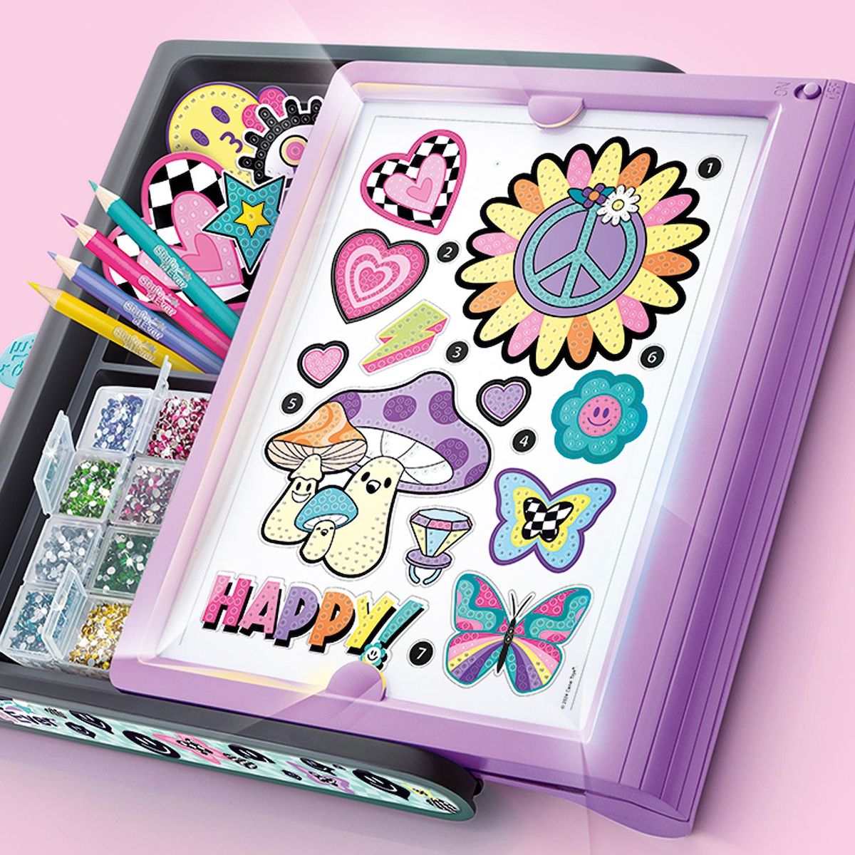 CANAL TOYS Mallette lumineuse Diamant Art 3 en 1