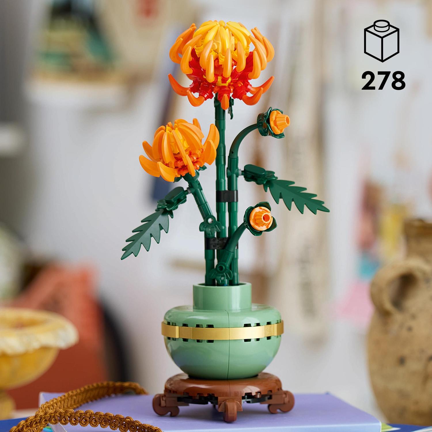 Voir la diapositive 3 : LEGO LEGO Botanicals 10368 Le Chrysanthème - Set de Décoration Florale à Construire Pour Adulte