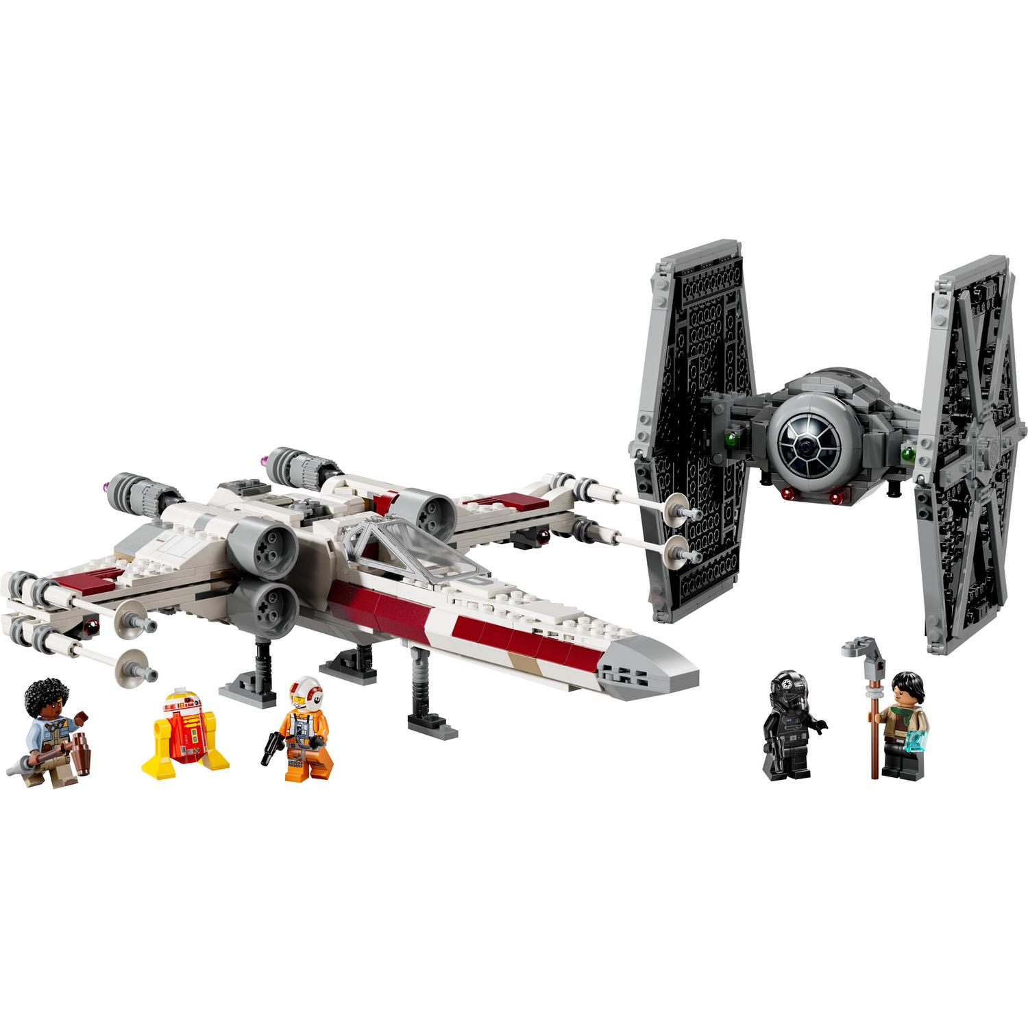 Voir la diapositive 2 : LEGO Star Wars 75393 - Tie Fighter et X-Wing à combiner