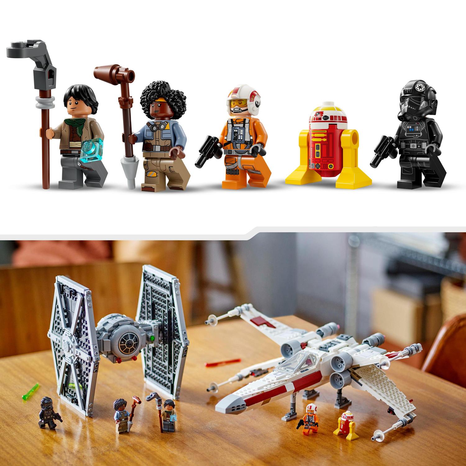 Voir la diapositive 6 : LEGO Star Wars 75393 - Tie Fighter et X-Wing à combiner