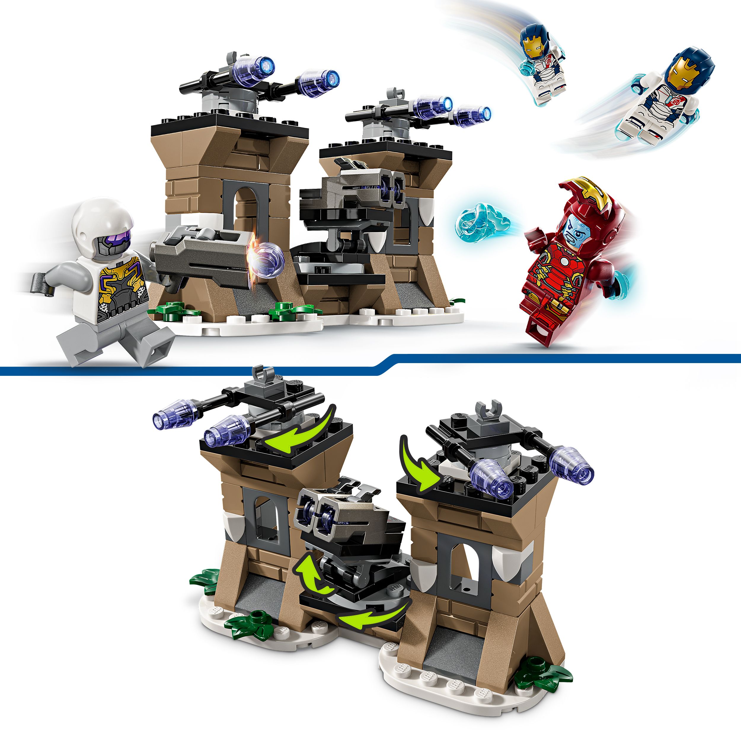 Voir la diapositive 4 : LEGO Marvel 76288 -  Iron Man et l'Iron Legion contre le Soldat de l'Hydra, Set de Jeu et d'Aventure Avengers pour Enfants Créatifs et Fans de Super-héros