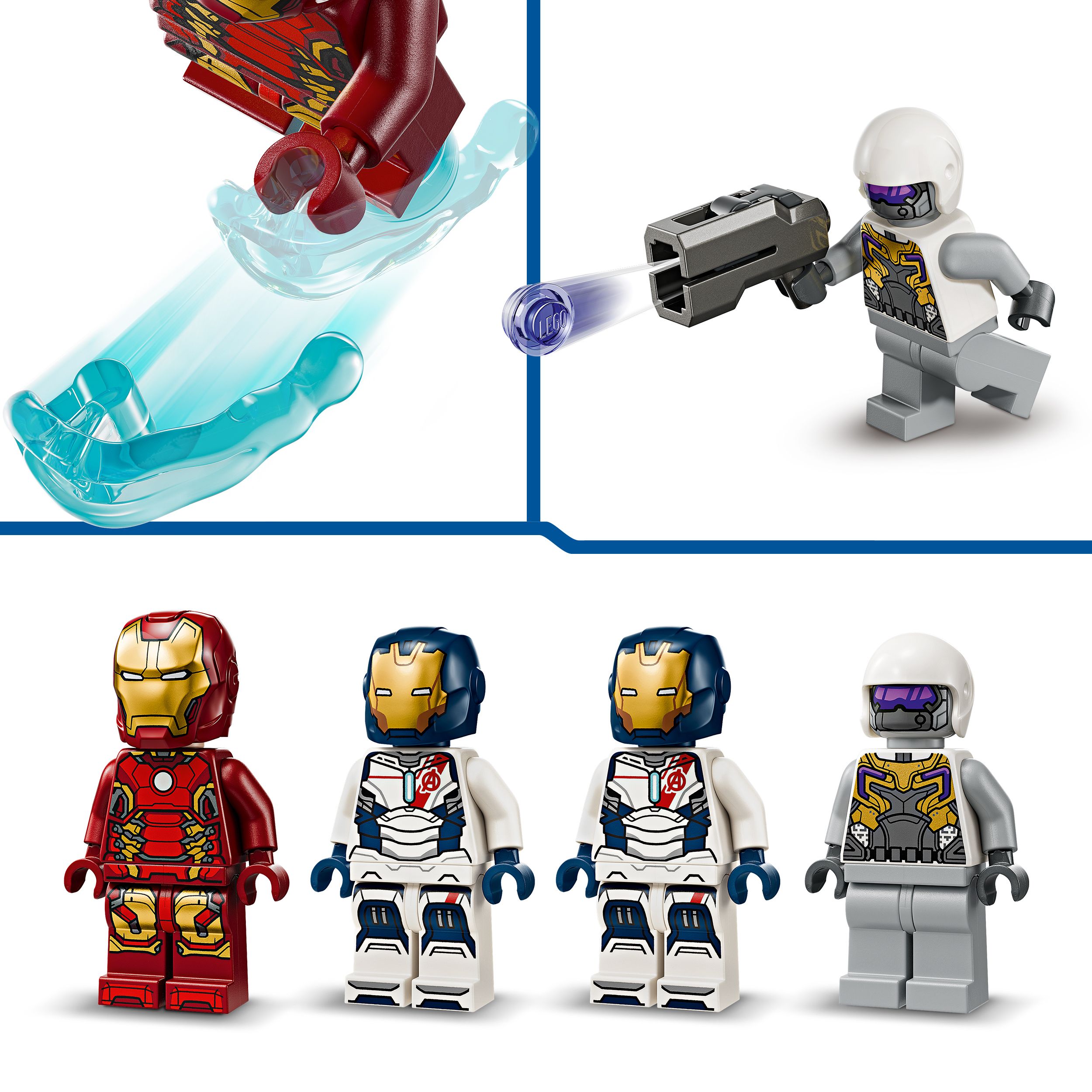 Voir la diapositive 5 : LEGO Marvel 76288 -  Iron Man et l'Iron Legion contre le Soldat de l'Hydra, Set de Jeu et d'Aventure Avengers pour Enfants Créatifs et Fans de Super-héros