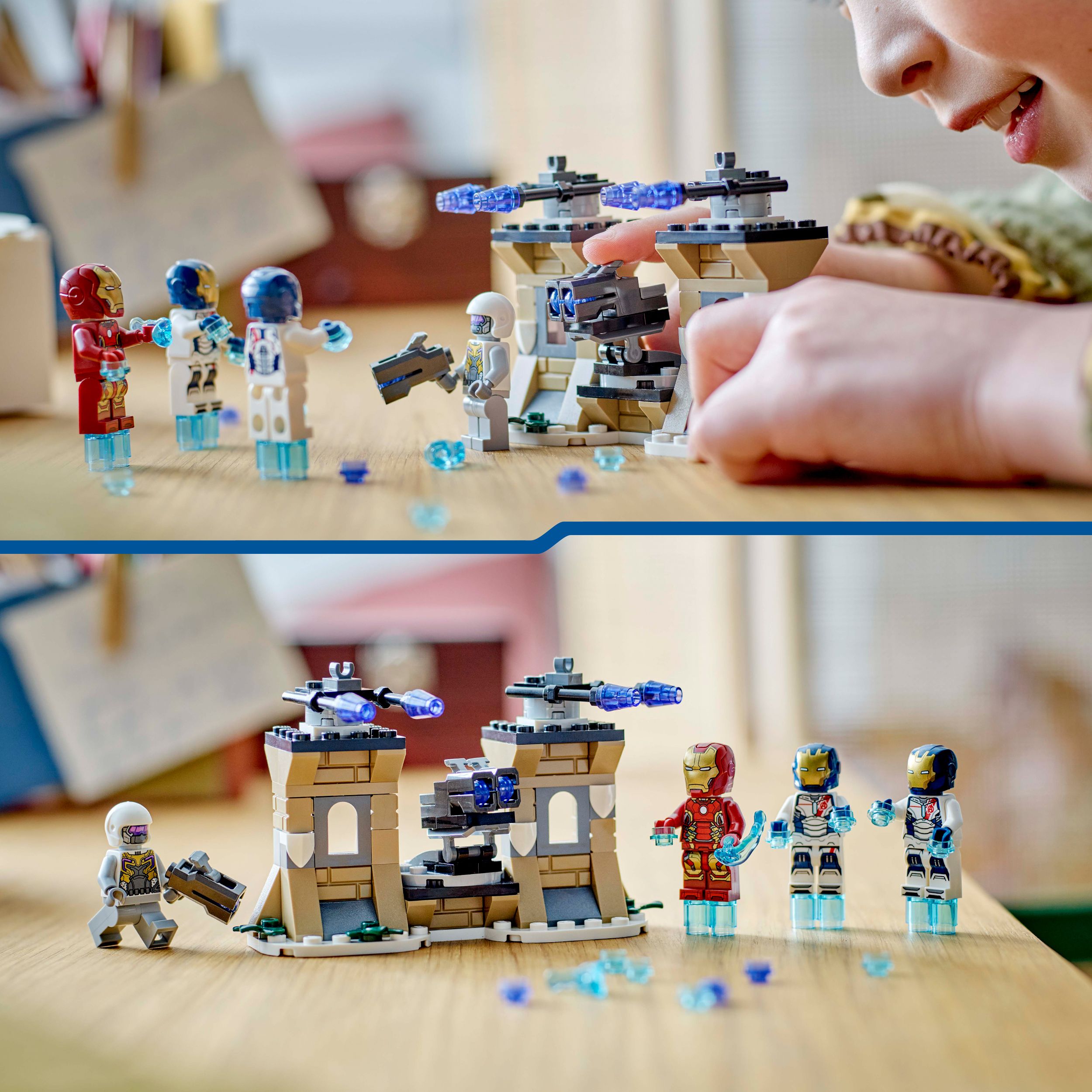 Voir la diapositive 6 : LEGO Marvel 76288 -  Iron Man et l'Iron Legion contre le Soldat de l'Hydra, Set de Jeu et d'Aventure Avengers pour Enfants Créatifs et Fans de Super-héros