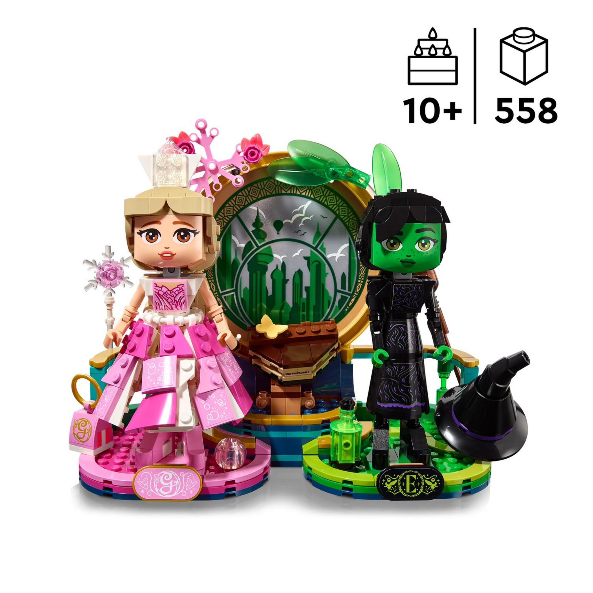 Voir la diapositive 3 : LEGO Wicked 75682 - Figurines Elphaba et Glinda