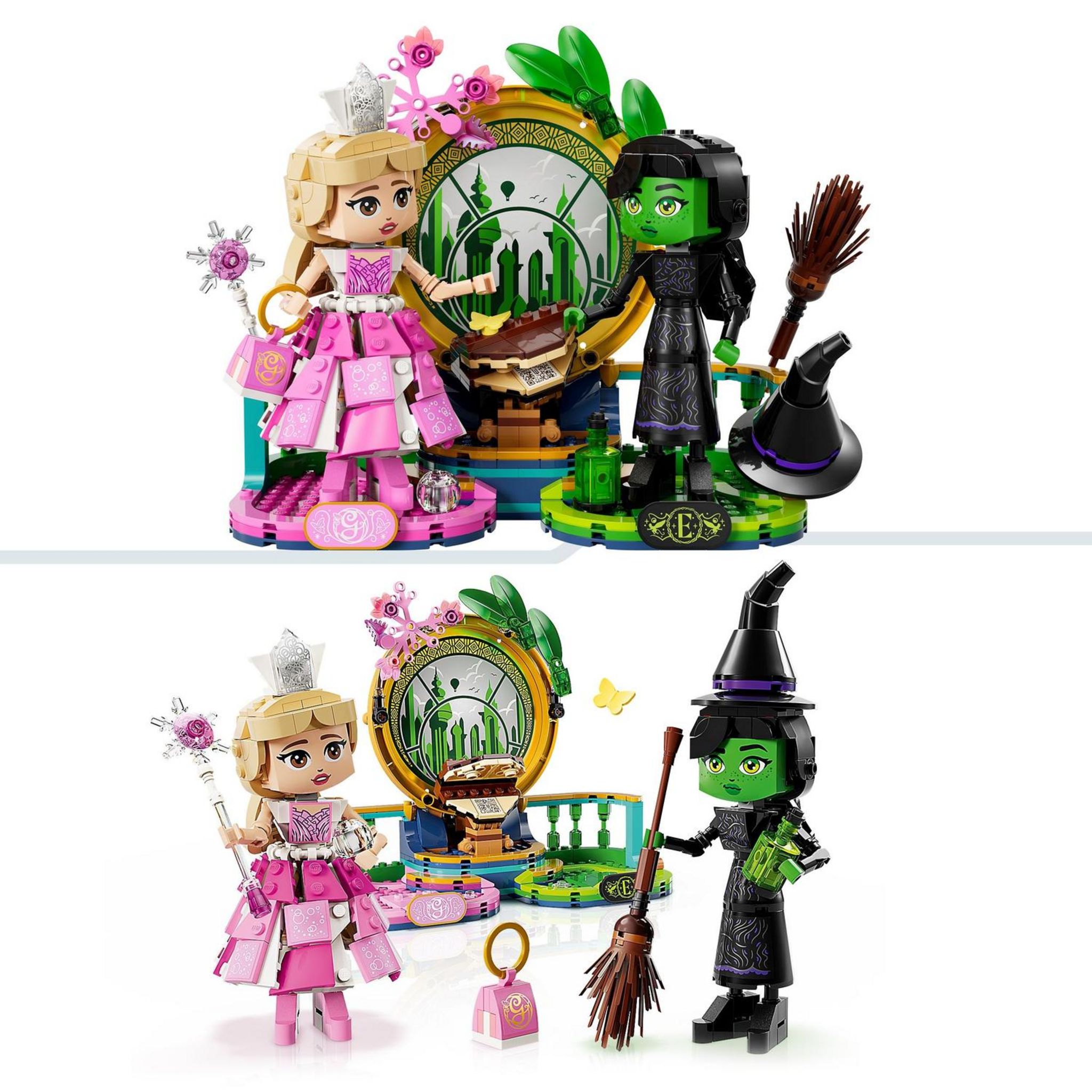 Voir la diapositive 4 : LEGO Wicked 75682 - Figurines Elphaba et Glinda