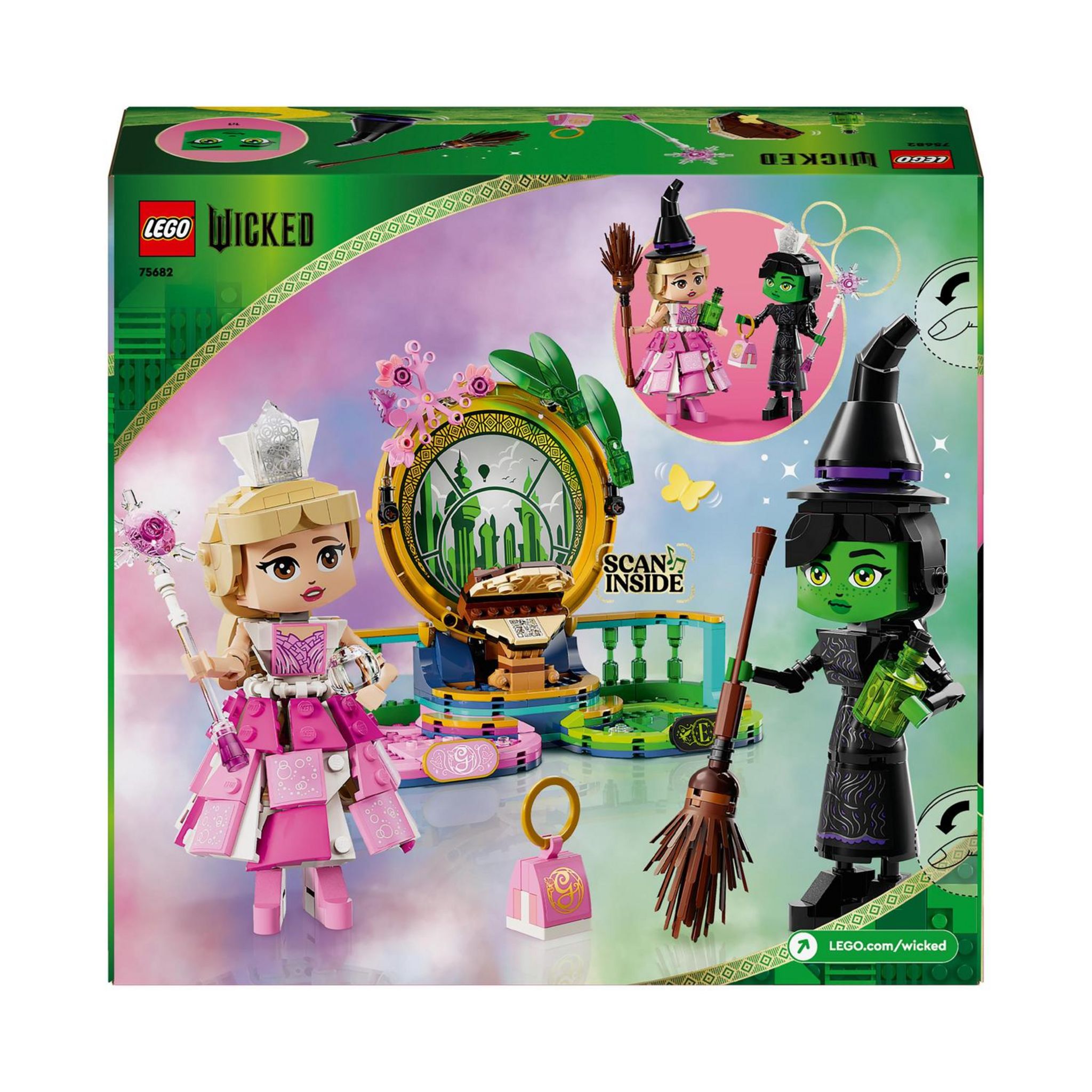 Voir la diapositive 8 : LEGO Wicked 75682 - Figurines Elphaba et Glinda