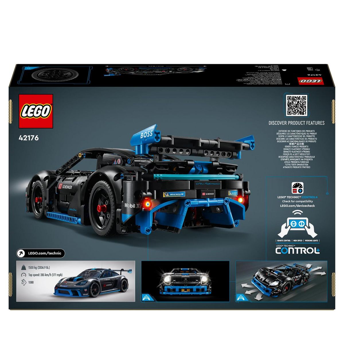 LEGO Technic 42176 - Voiture de Course Porsche GT4 e-Performance - Modèle Télécommandé