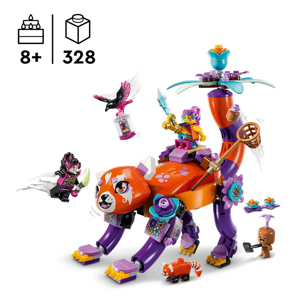 LEGO DREAMZzz 71481 - Les Animaux des Rêves d'Izzie - Œuf Magique pour Enfants avec les Minifigurines d'Izzie et de Dizzy et des Créatures Fantastiques