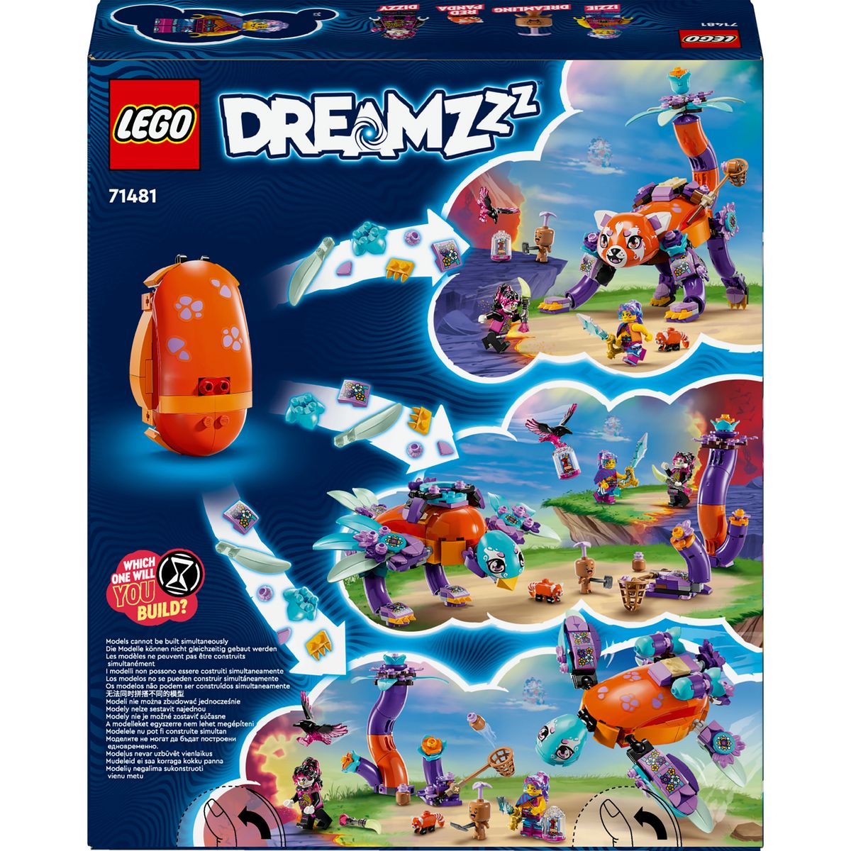 LEGO DREAMZzz 71481 - Les Animaux des Rêves d'Izzie - Œuf Magique pour Enfants avec les Minifigurines d'Izzie et de Dizzy et des Créatures Fantastiques