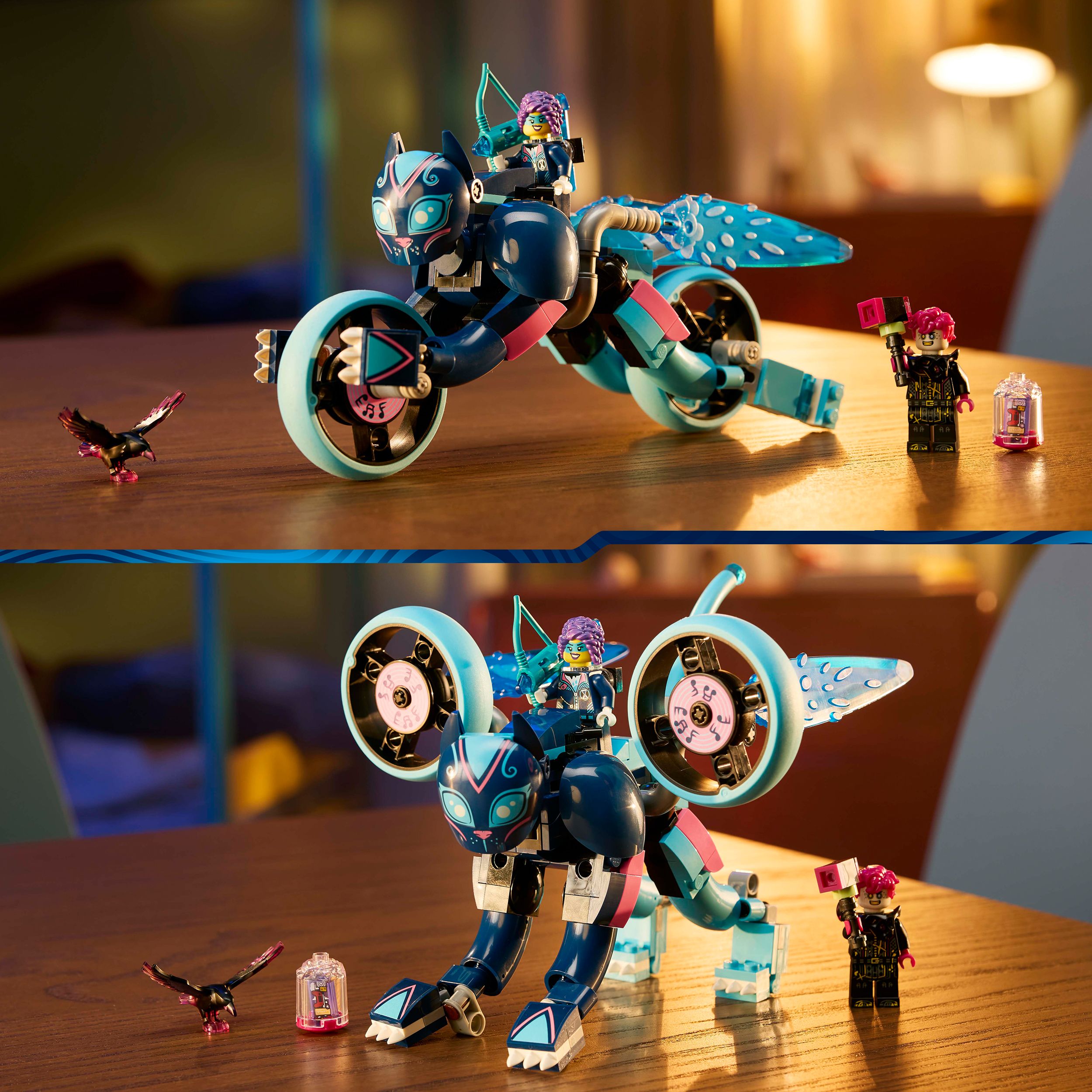 Voir la diapositive 6 : LEGO DREAMZzz 41479 - Le Chat-moto de Zoey - Jouet d'Activité et de Développement pour Enfants dès 7 Ans avec 2 Minifigurines - Transformez un Animal en Moto