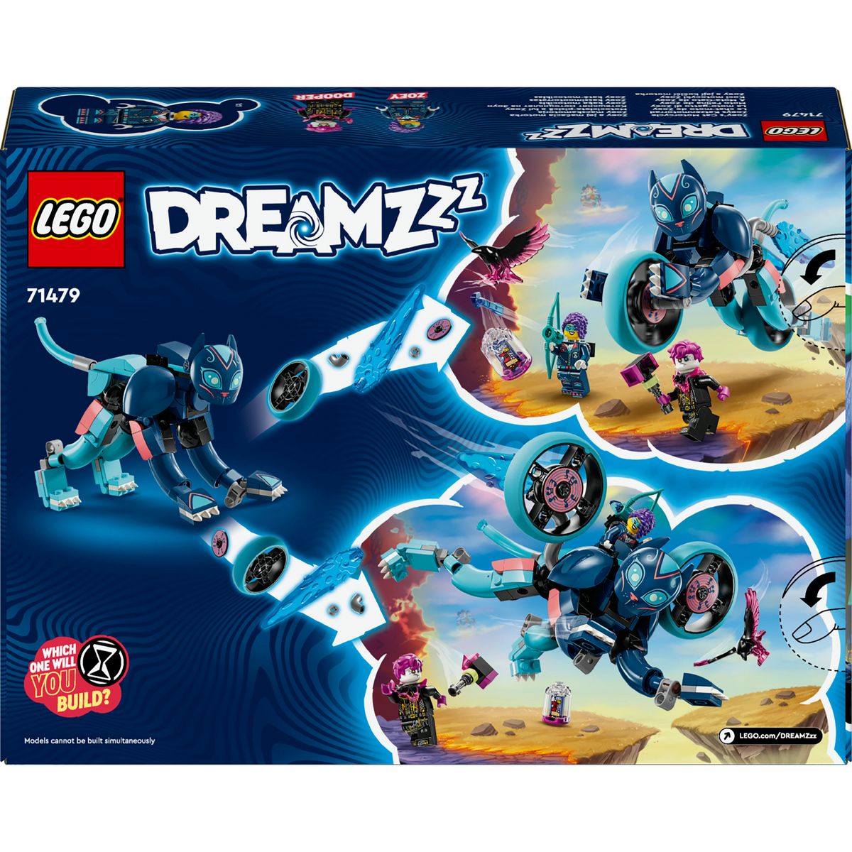 LEGO DREAMZzz 41479 - Le Chat-moto de Zoey - Jouet d'Activité et de Développement pour Enfants dès 7 Ans avec 2 Minifigurines - Transformez un Animal en Moto