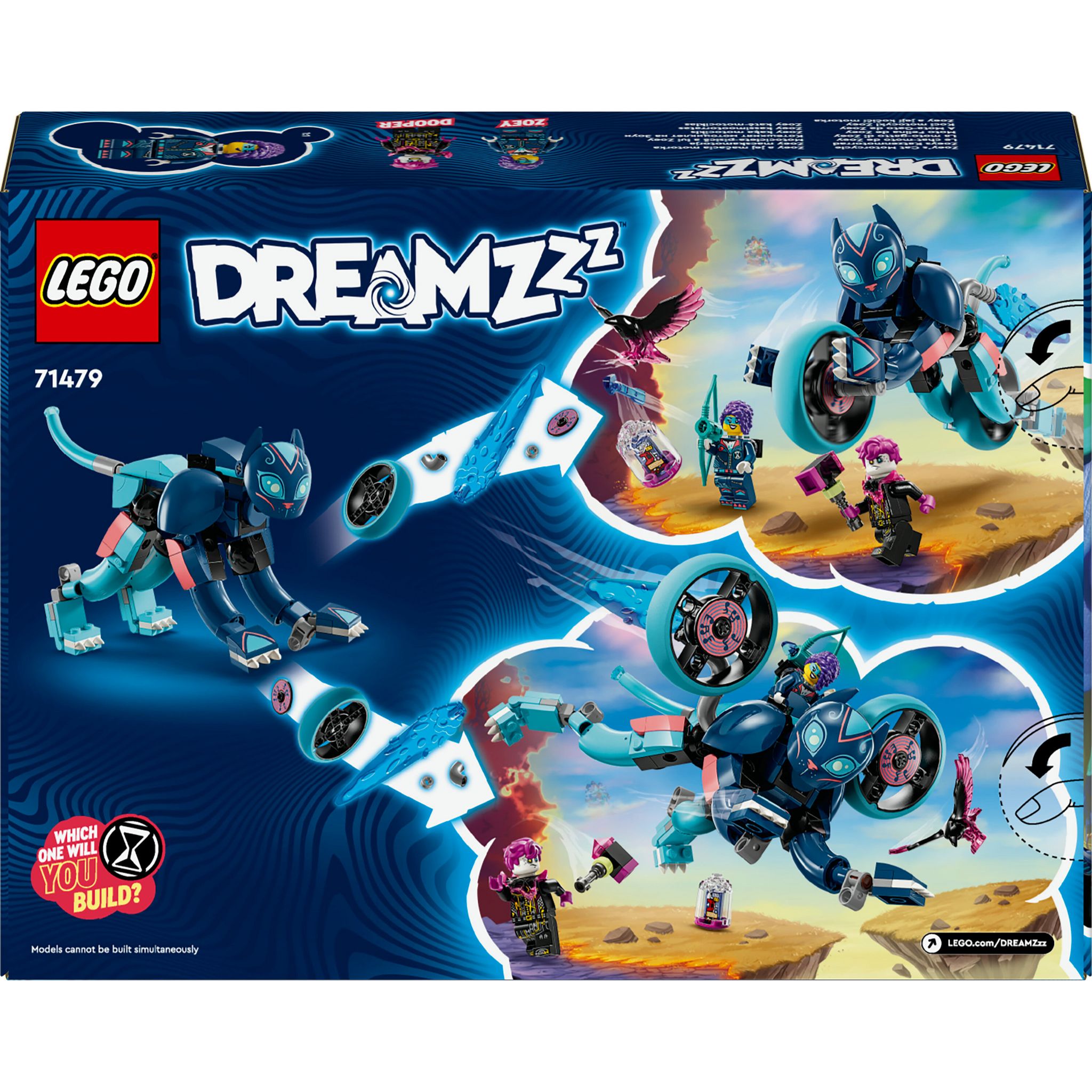 Voir la diapositive 8 : LEGO DREAMZzz 41479 - Le Chat-moto de Zoey - Jouet d'Activité et de Développement pour Enfants dès 7 Ans avec 2 Minifigurines - Transformez un Animal en Moto