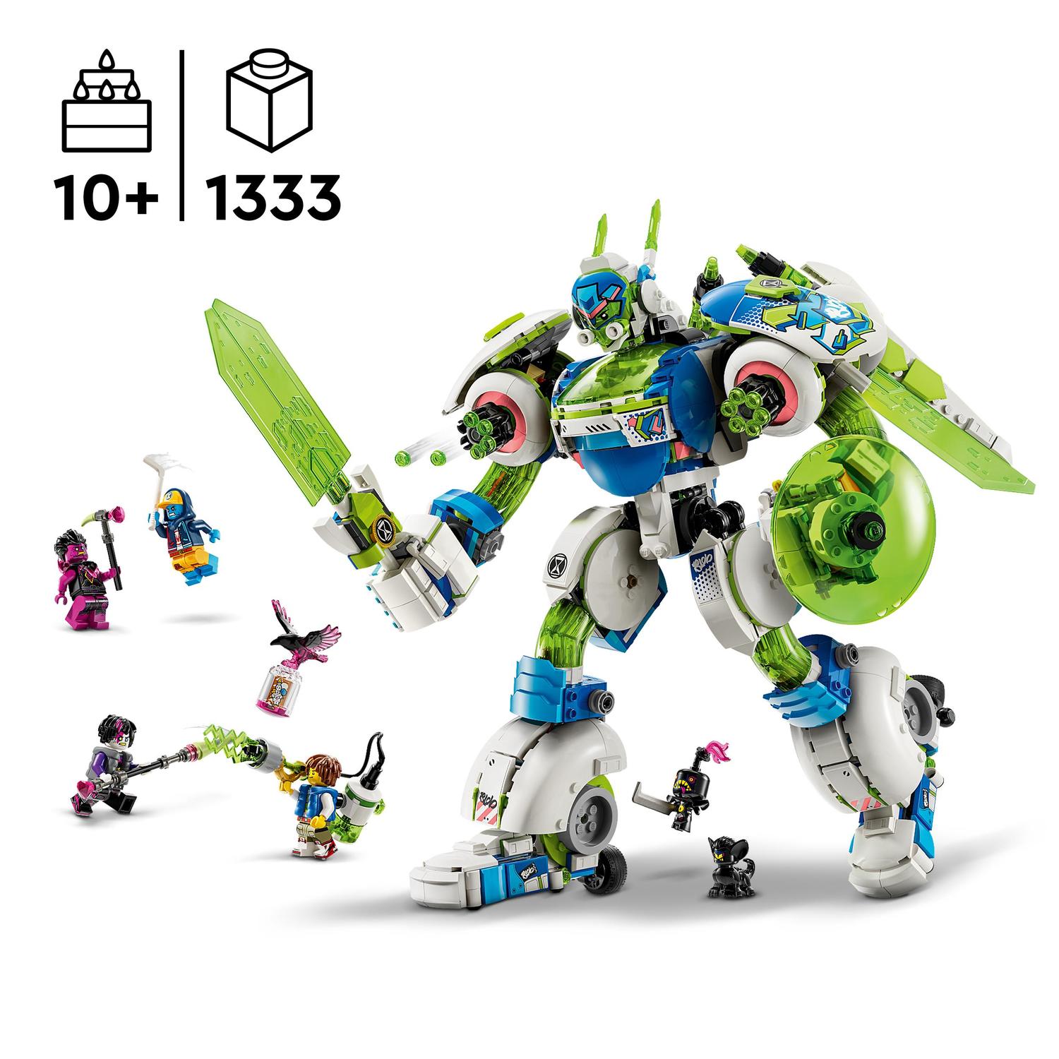 Voir la diapositive 3 : LEGO DREAMZzz 71485 - Mateo et Z-Blob le robot chevalier