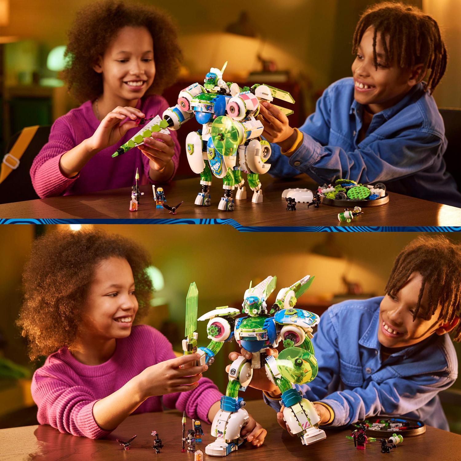 Voir la diapositive 7 : LEGO DREAMZzz 71485 - Mateo et Z-Blob le robot chevalier