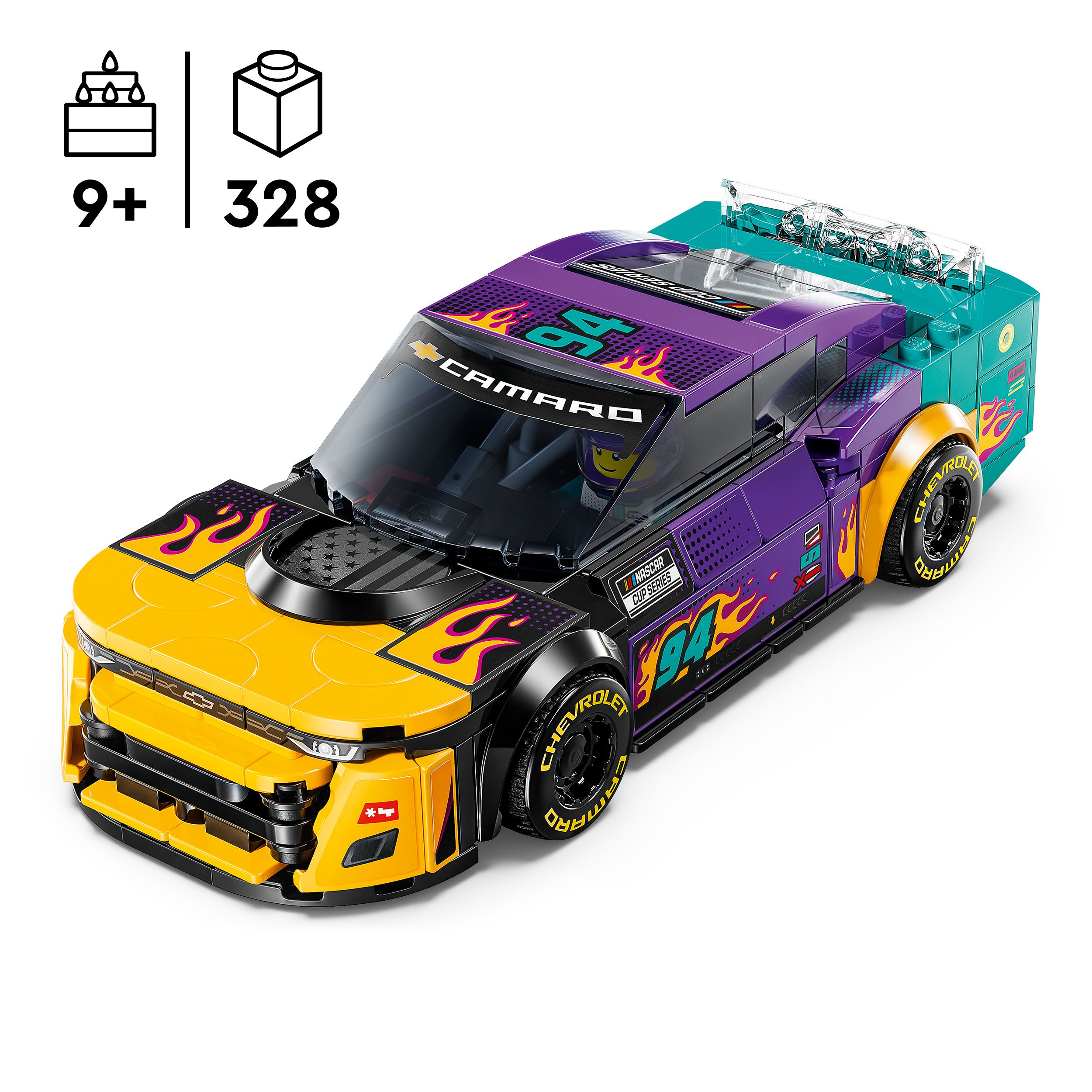Voir la diapositive 3 : LEGO Speed Champions 76935 - NASCAR Next Gen Chevrolet Camaro ZL1