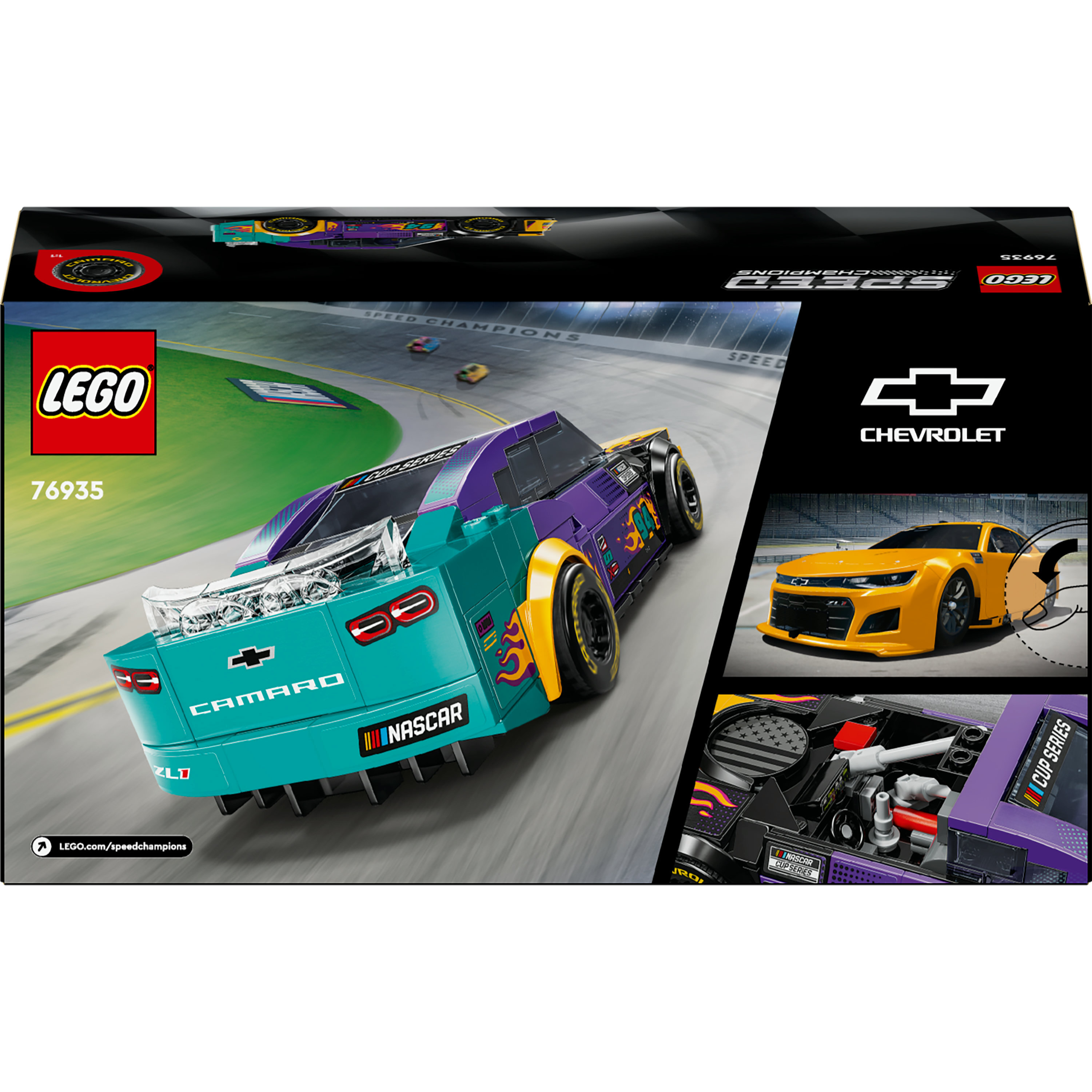 Voir la diapositive 8 : LEGO Speed Champions 76935 - NASCAR Next Gen Chevrolet Camaro ZL1