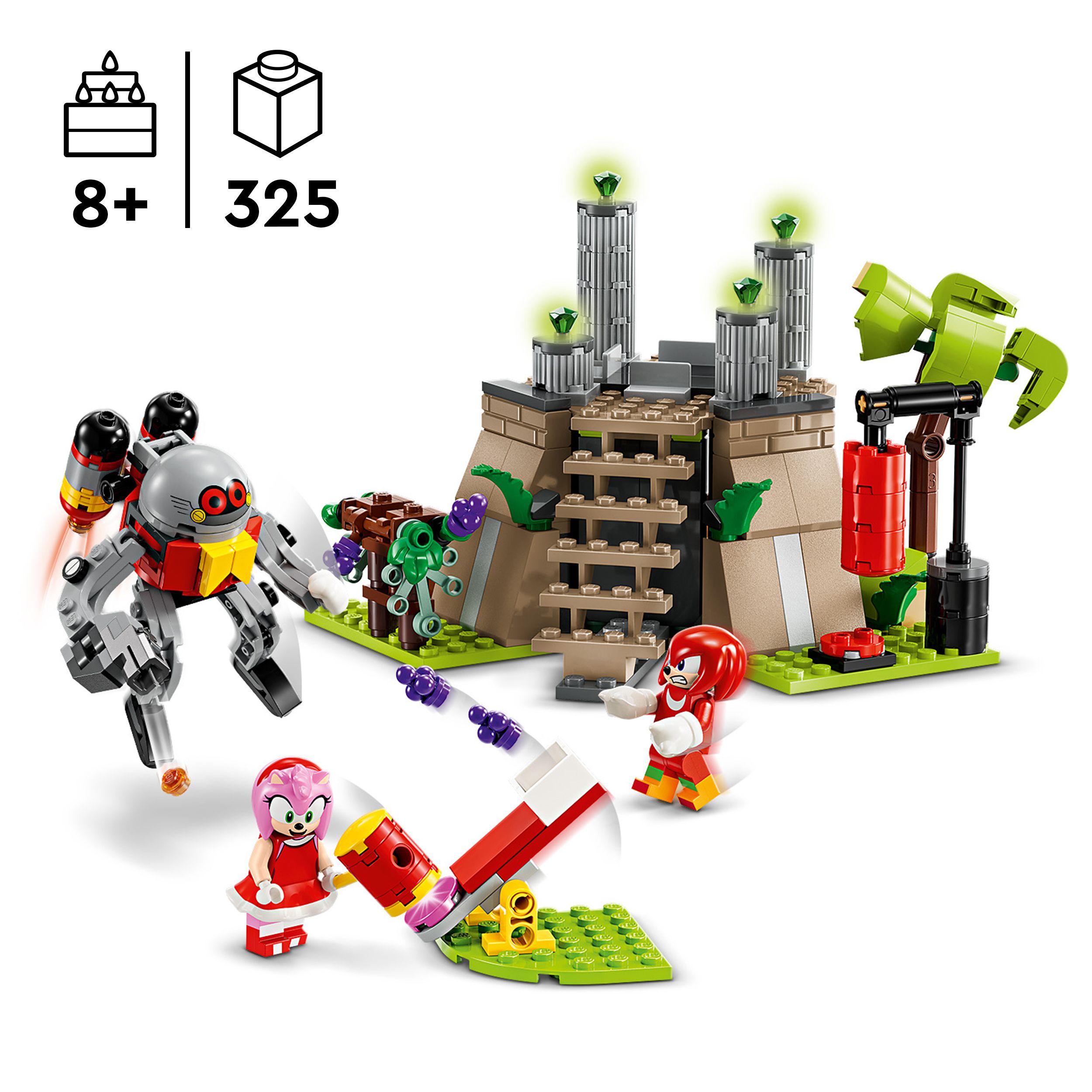 Voir la diapositive 3 : LEGO Sonic 76998 - Knuckles et le sanctuaire du Master Emerald