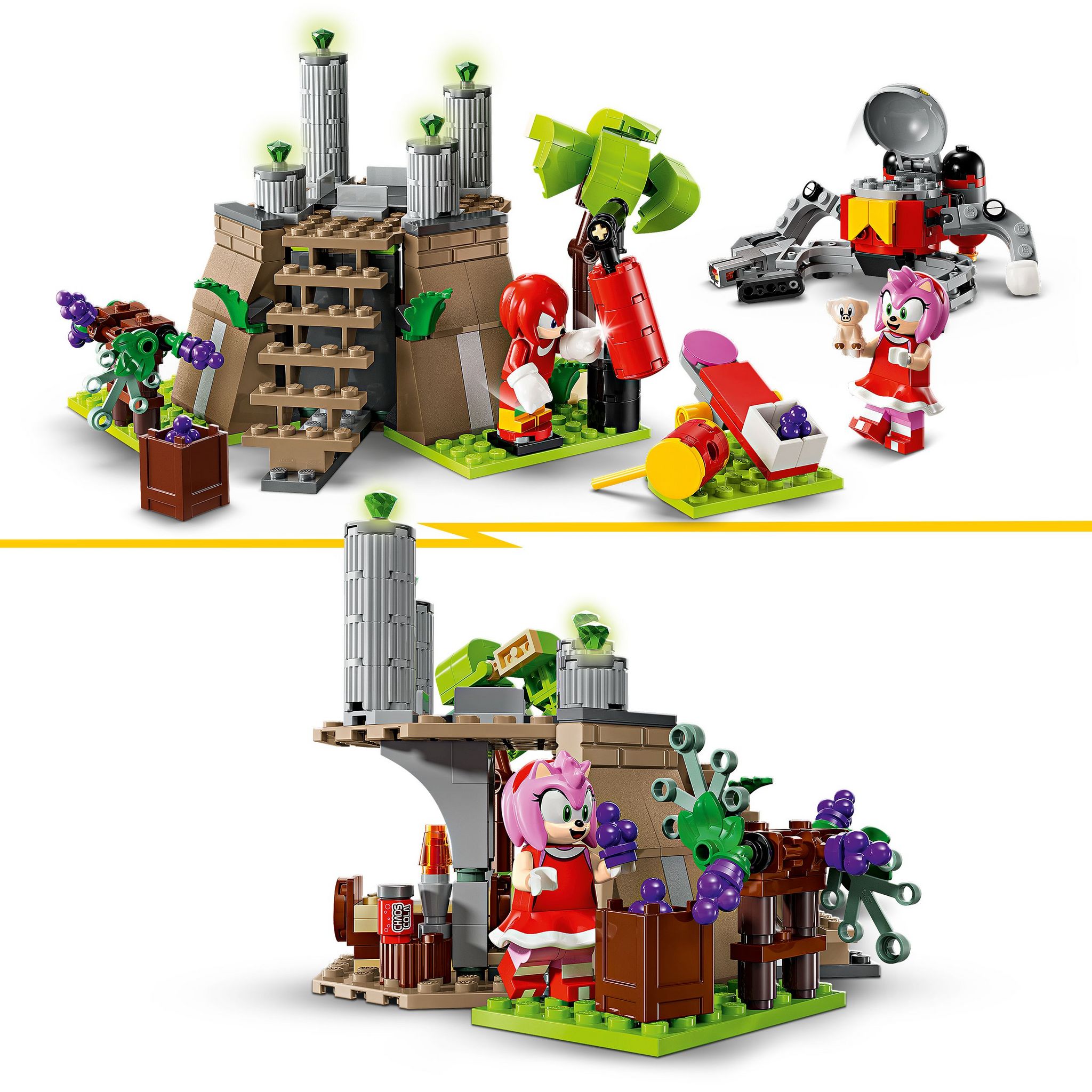 Voir la diapositive 4 : LEGO Sonic 76998 - Knuckles et le sanctuaire du Master Emerald