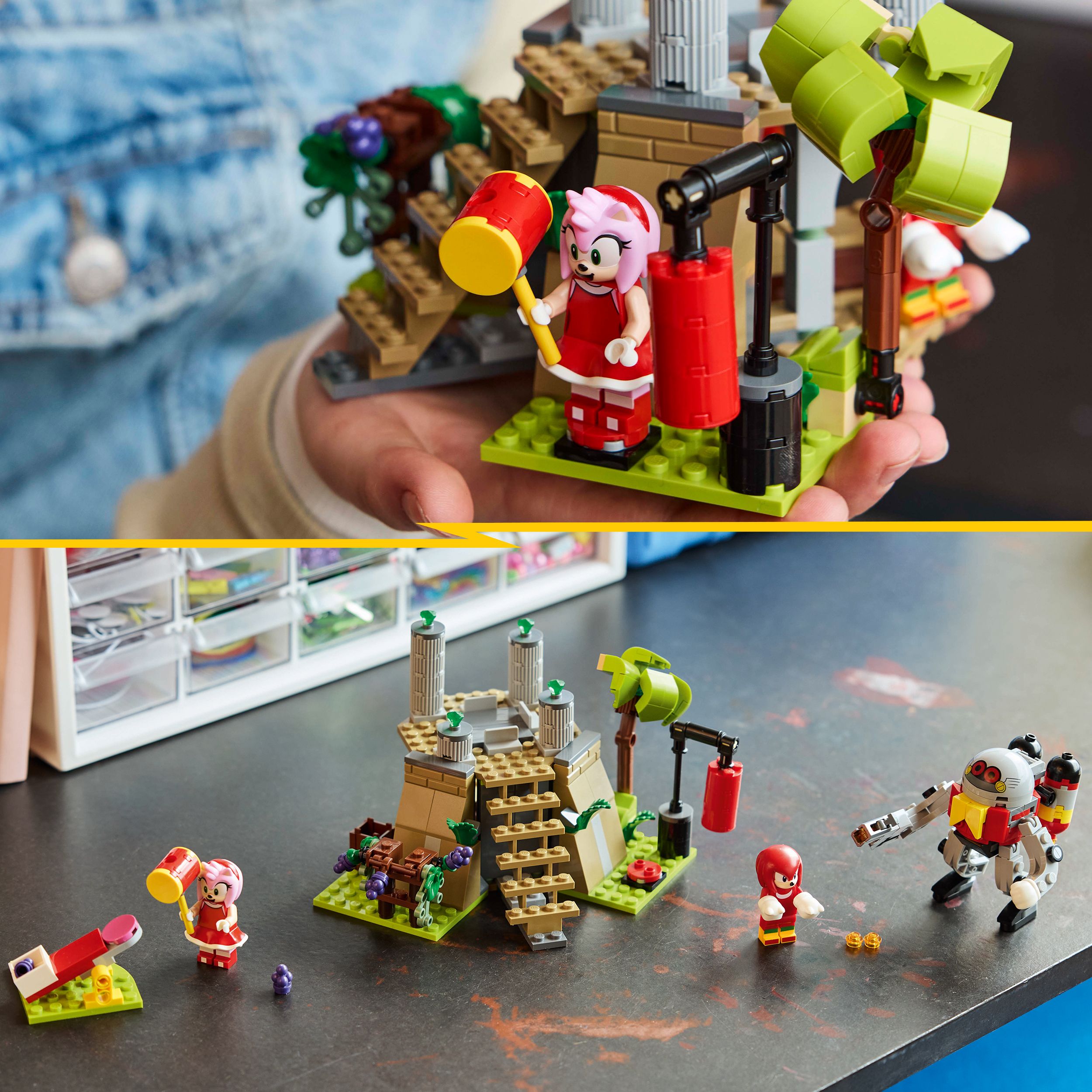 Voir la diapositive 6 : LEGO Sonic 76998 - Knuckles et le sanctuaire du Master Emerald