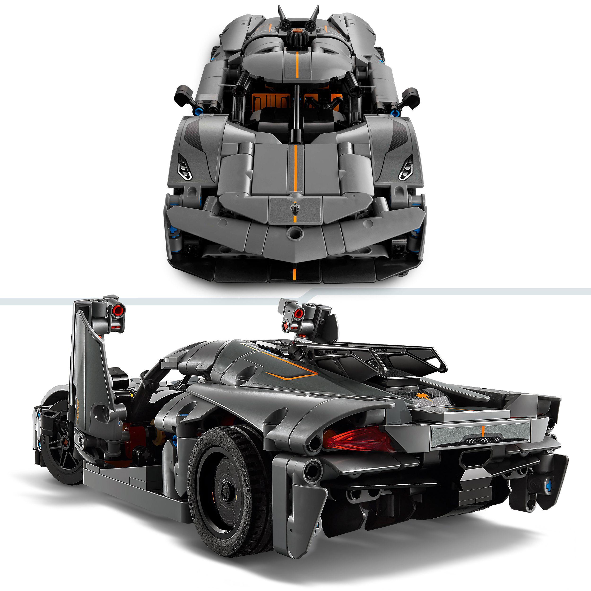 Voir la diapositive 4 : LEGO LEGO® Technic 42173 Hypercar Koenigsegg Jesko Absolut grise - Set de construction