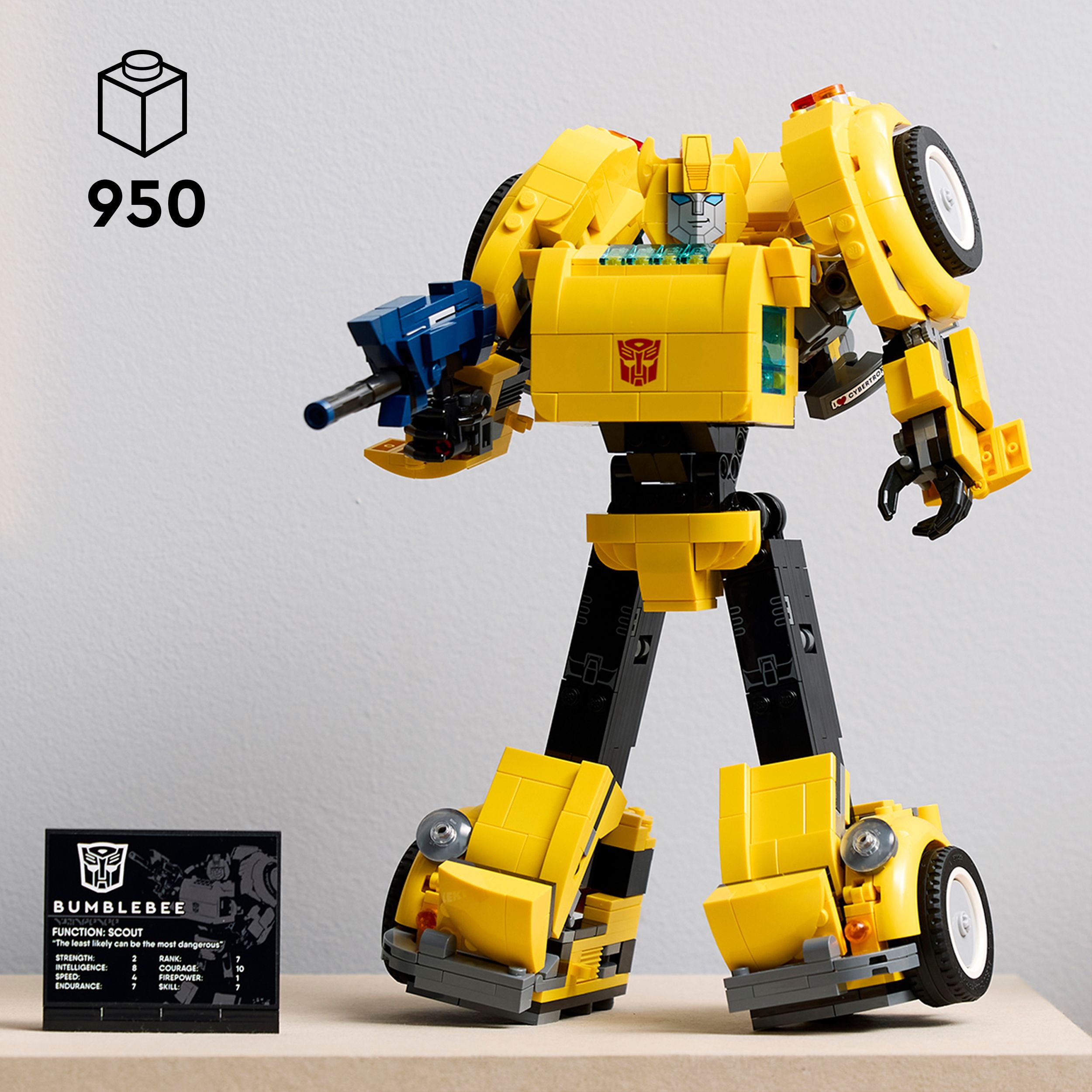 Voir la diapositive 3 : LEGO LEGO® Icons 10338 Transformers Bumblebee - Figurine Robot pour Adultes - Véhicule