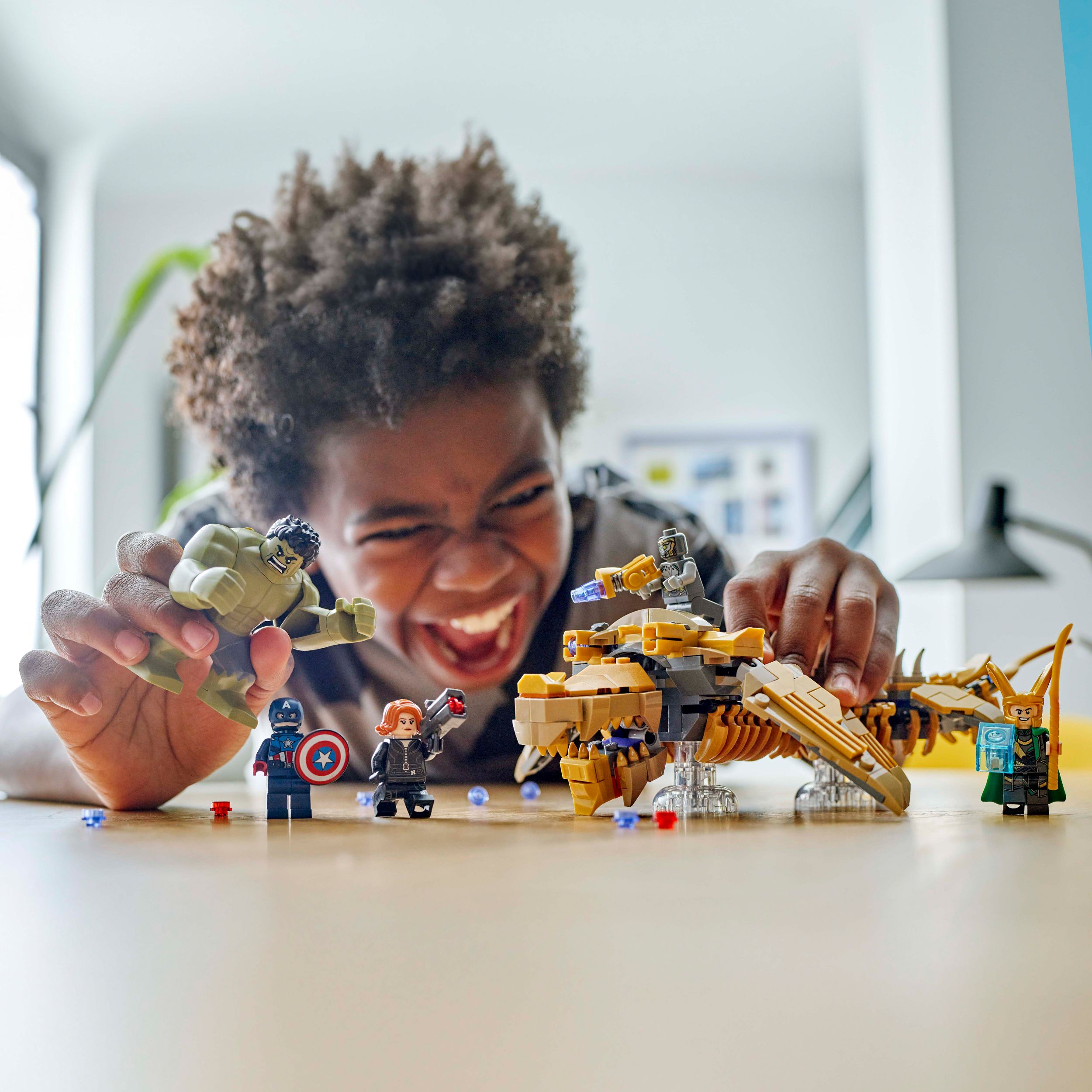 Voir la diapositive 7 : LEGO Marvel 76290 - Les Avengers Contre le Léviathan, Jouet pour Enfants, Figurine de Hulk et Minifigurines de Captain America, Loki, Black Widow et Chitauri