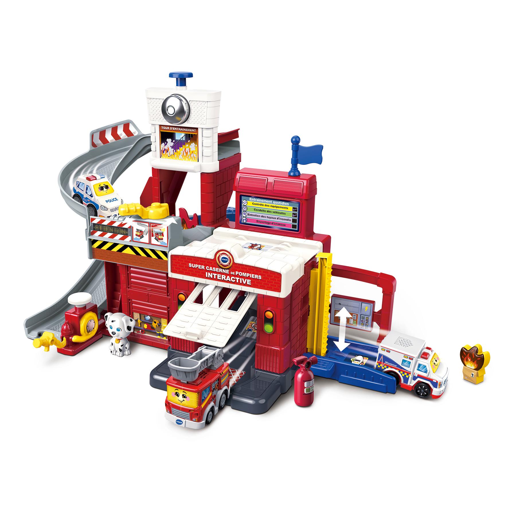 Voir la diapositive 2 : VTECH Super Caserne des Pompiers interactives - Tut Tut Bolide