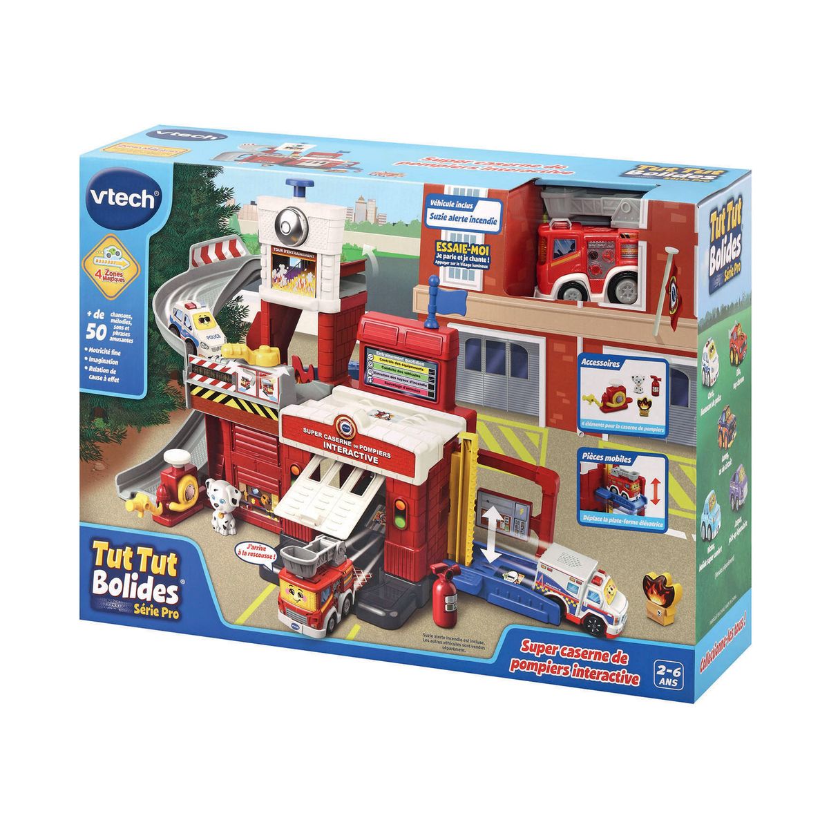 VTECH Super Caserne des Pompiers interactives - Tut Tut Bolide