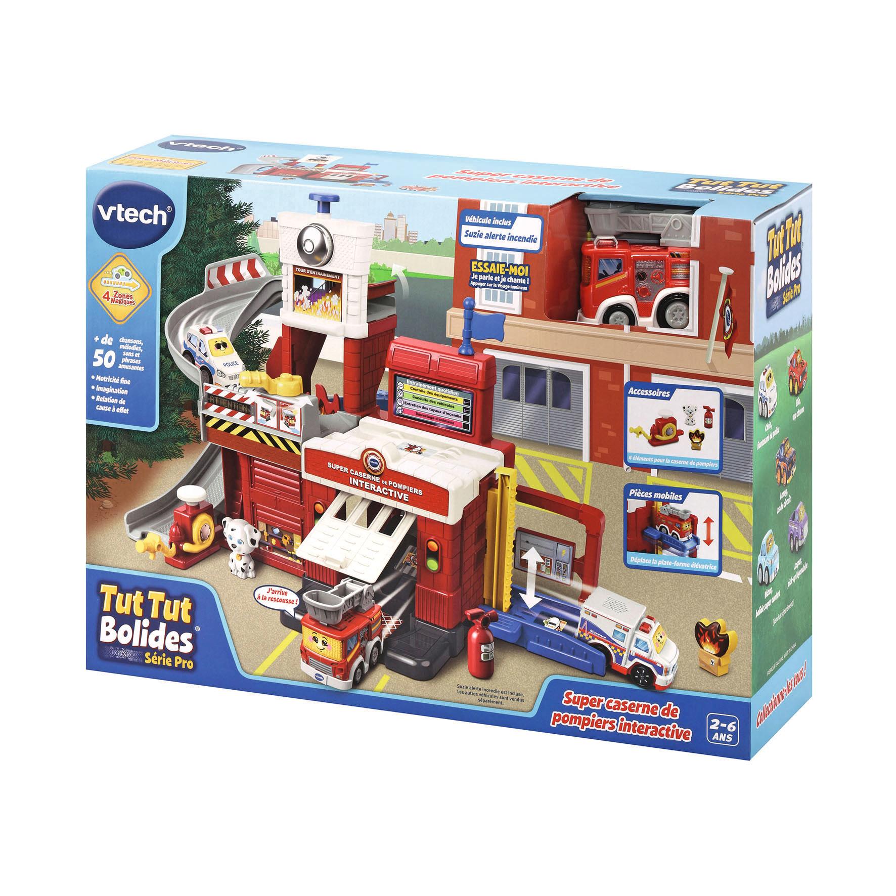 Voir la diapositive 8 : VTECH Super Caserne des Pompiers interactives - Tut Tut Bolide