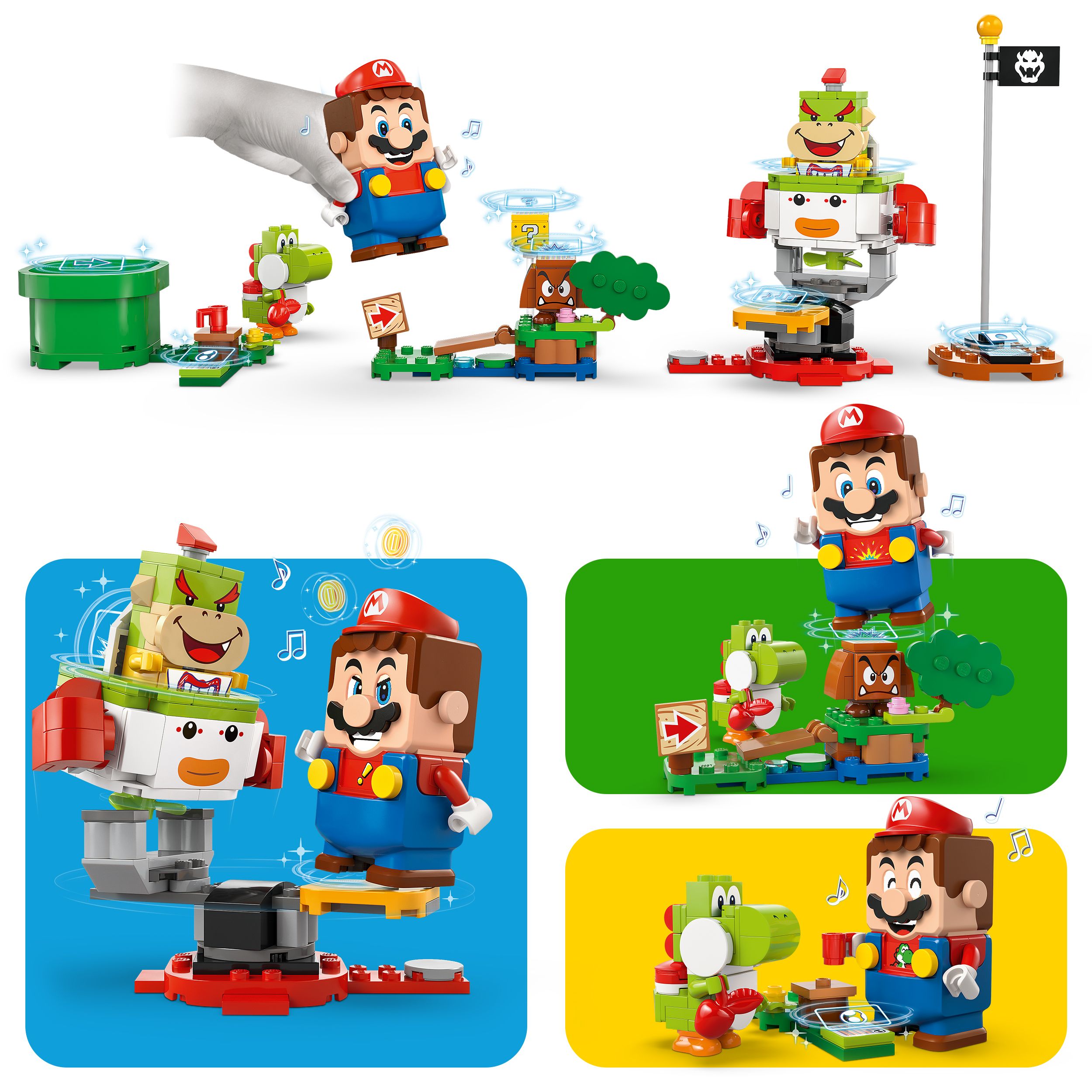 Voir la diapositive 5 : LEGO LEGO® Super Mario 71439 Les Aventures de LEGO® Mario Interactif - Set véhicule et Yoshi