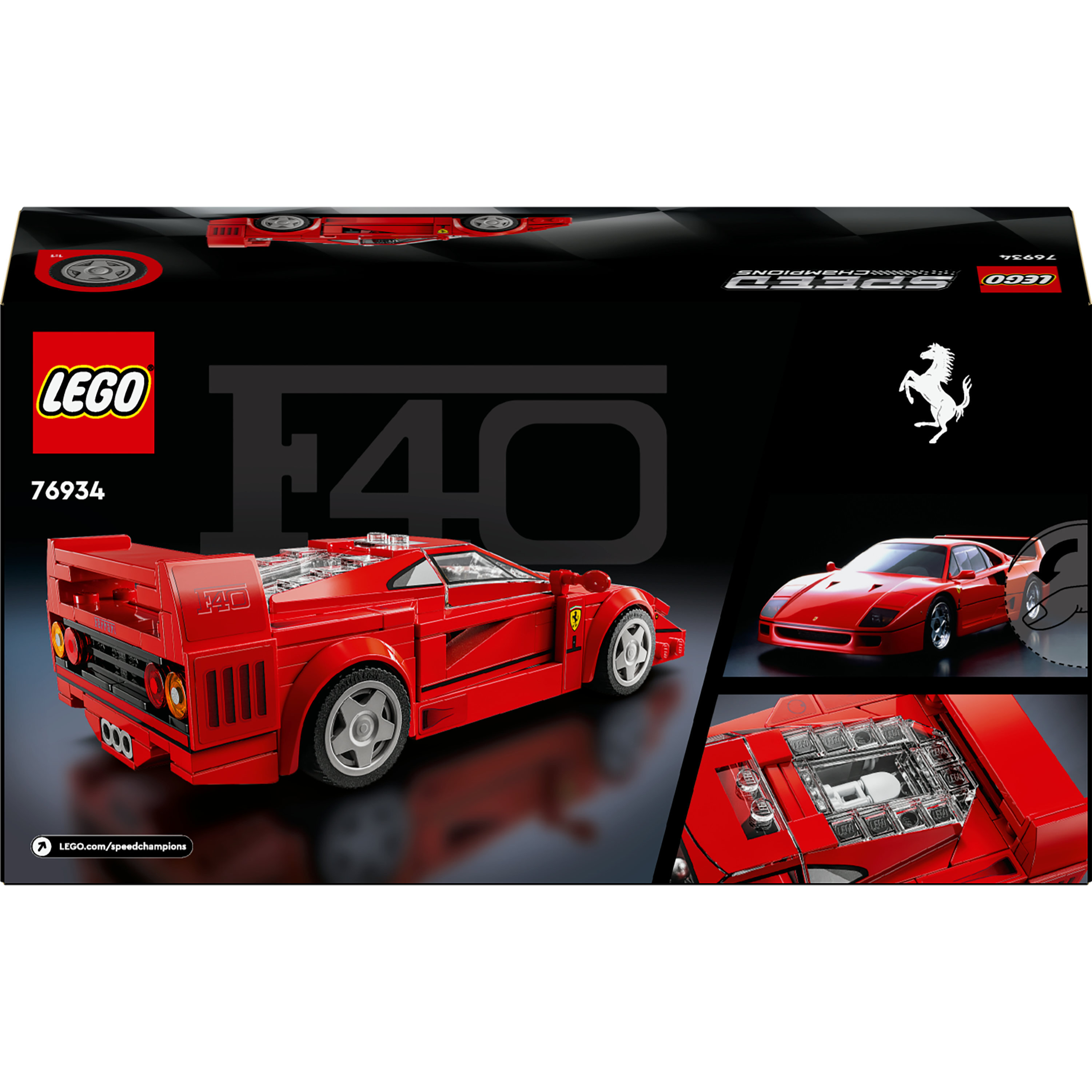 Voir la diapositive 8 : LEGO LEGO® Speed Champions 76934 Supercar Ferrari F40 - Véhicule Jouet pour Garçons et Filles