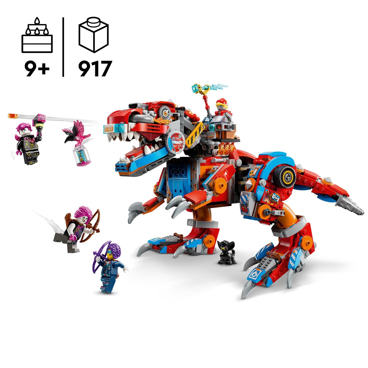 Voir la diapositive 3 : LEGO DREAMZzz 71484 - Le robot Dinosaure C-Rex de Cooper