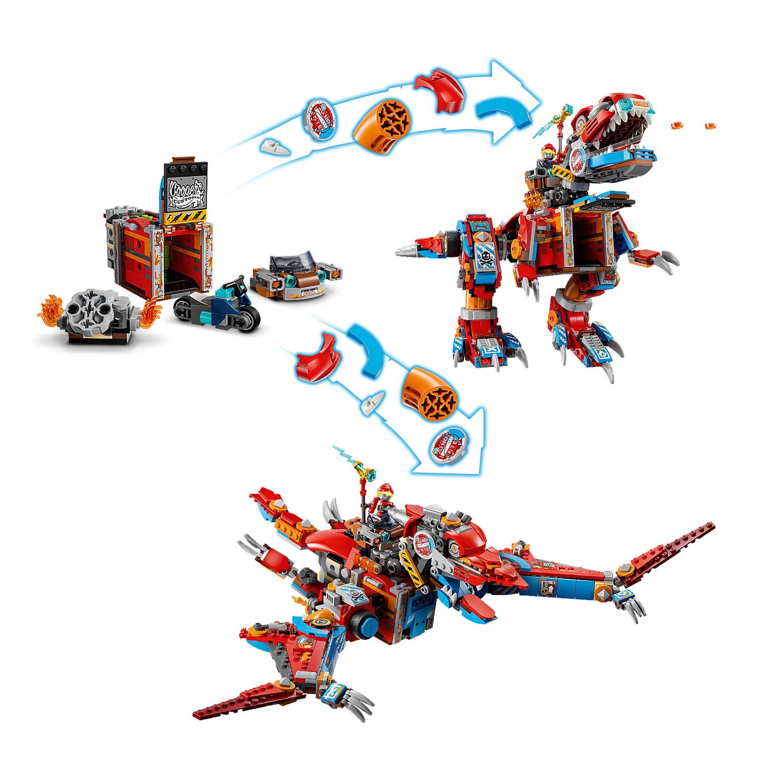 Voir la diapositive 4 : LEGO DREAMZzz 71484 - Le robot Dinosaure C-Rex de Cooper