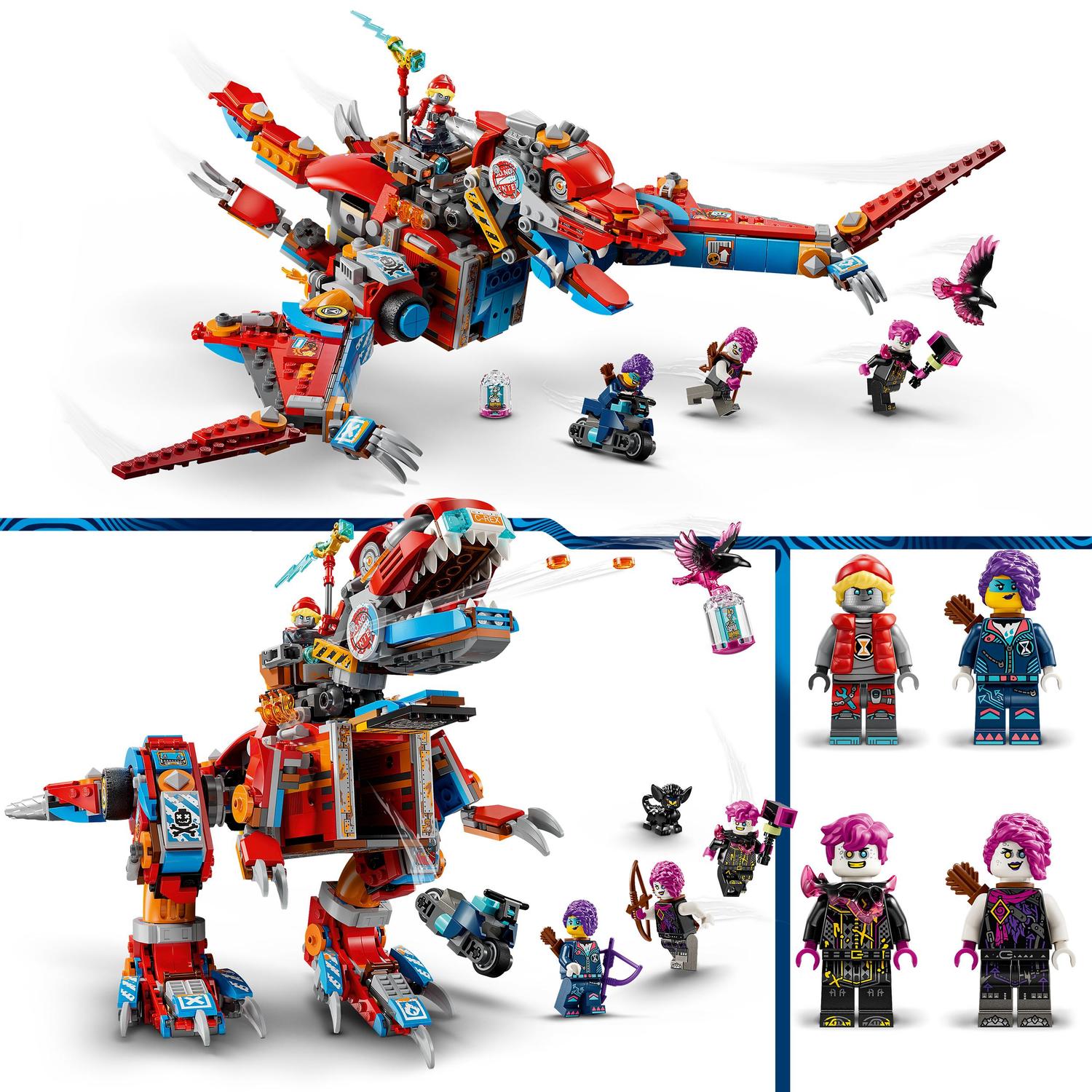 Voir la diapositive 5 : LEGO DREAMZzz 71484 - Le robot Dinosaure C-Rex de Cooper